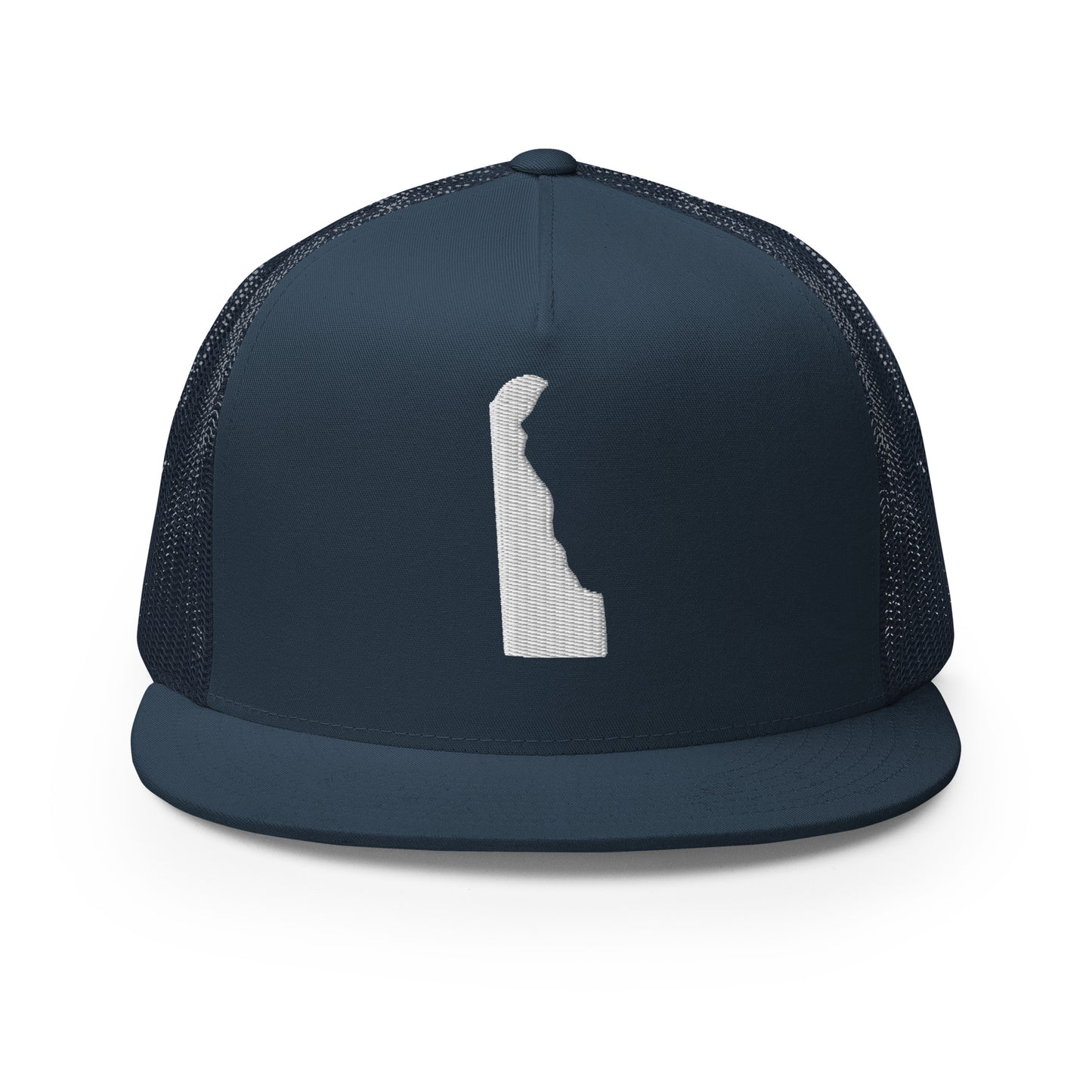 Delaware State Silhouette High 5 Panel A-Frame Snapback Trucker Hat