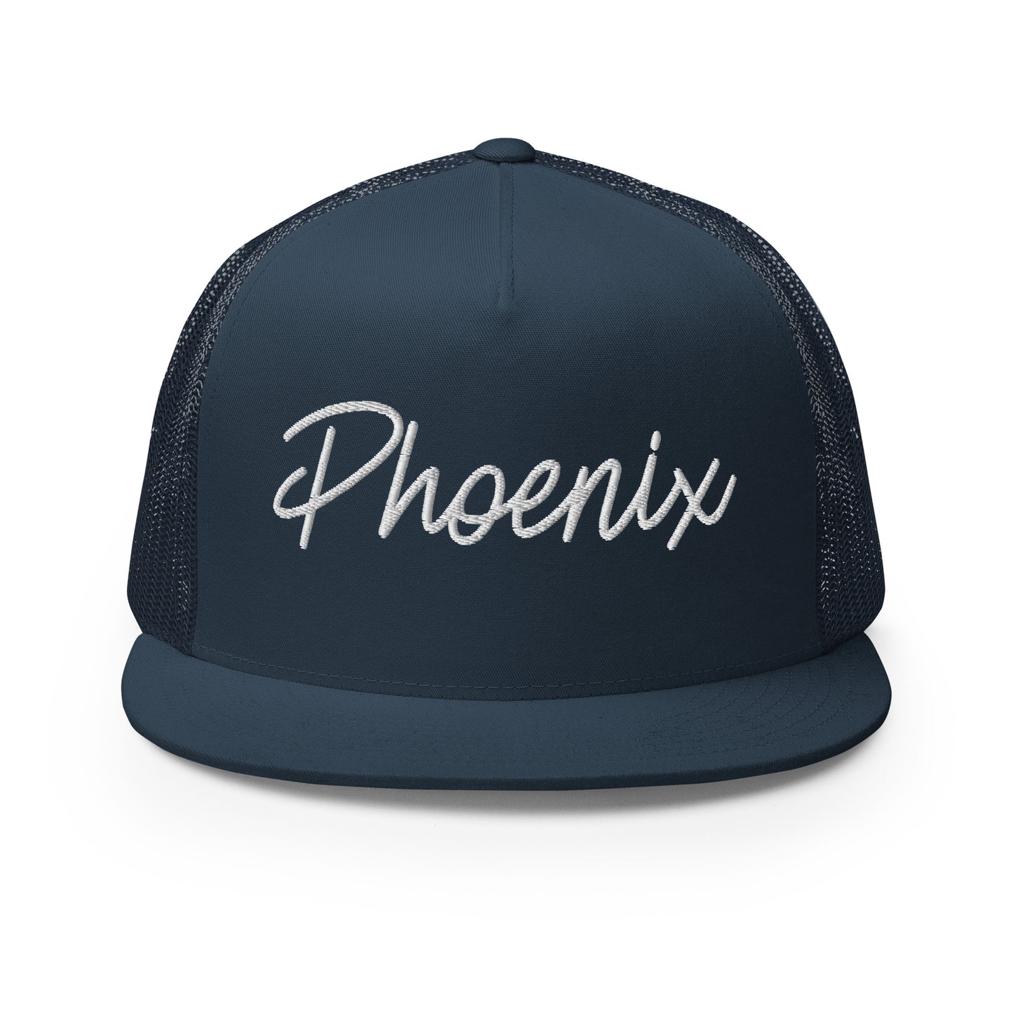 Phoenix Retro Script High 5 Panel A-Frame Snapback Trucker Hat