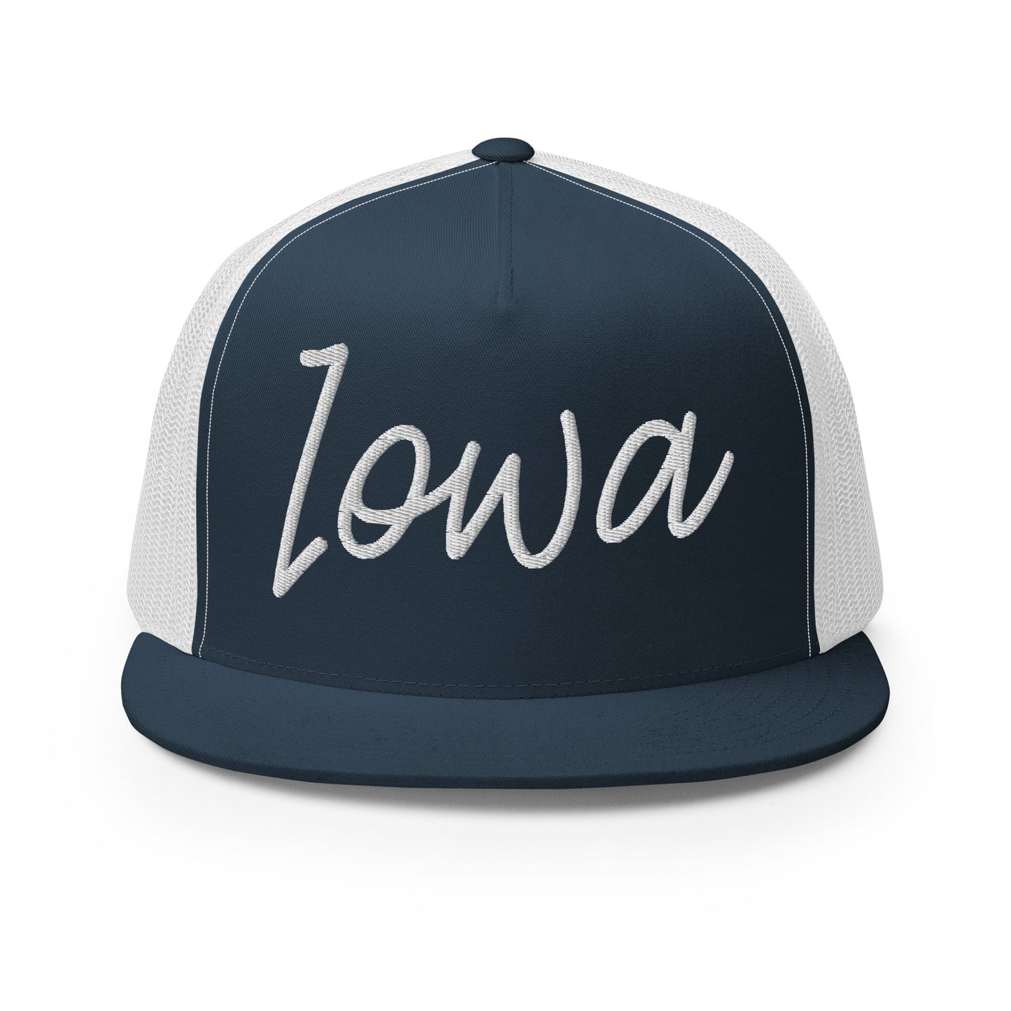 Iowa Retro Script High 5 Panel A-Frame Snapback Trucker Hat