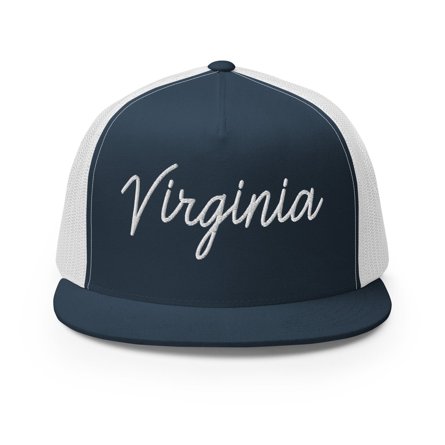 Virginia Retro Script High 5 Panel A-Frame Snapback Trucker Hat