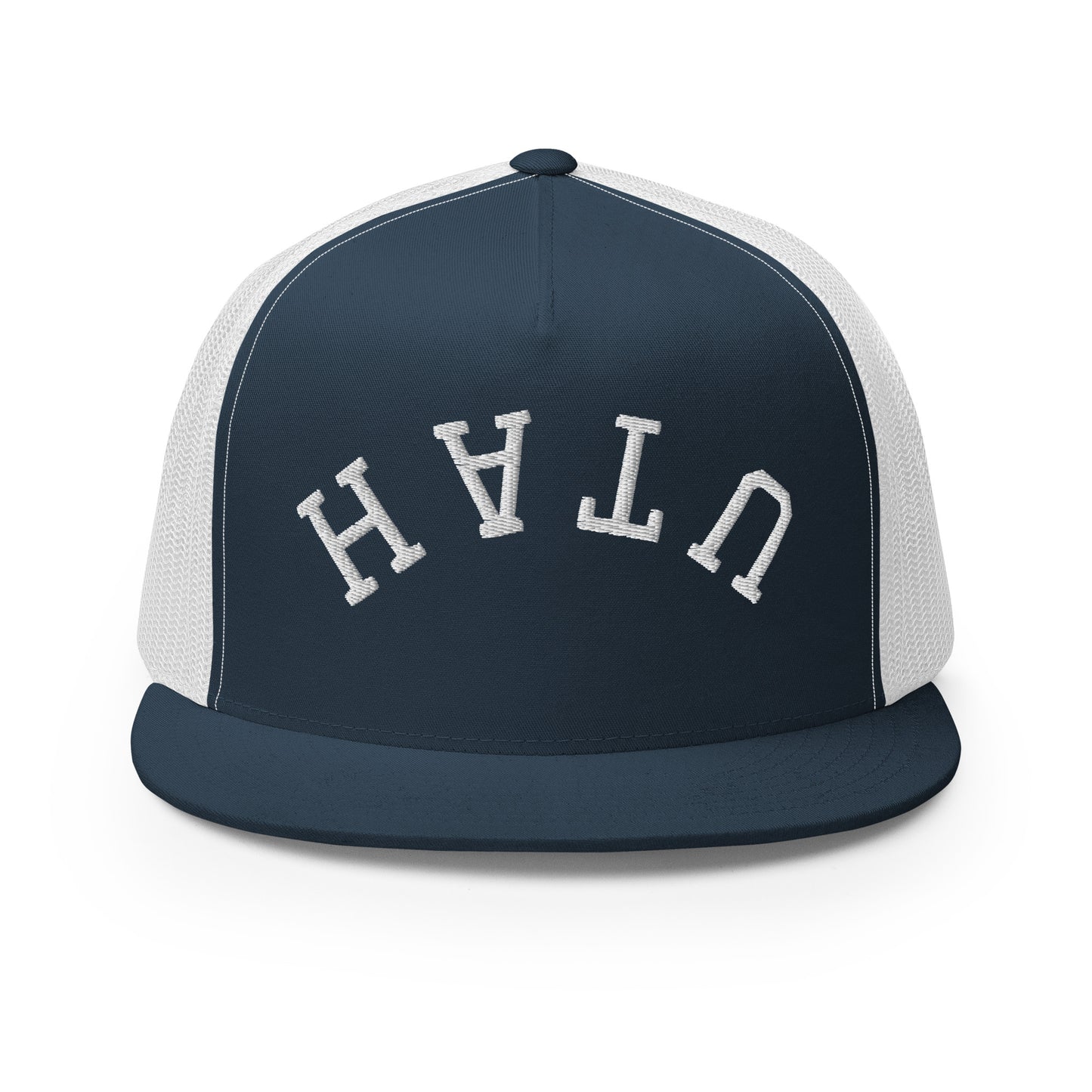 Utah Upside Down Arch High 5 Panel A-Frame Snapback Trucker Hat