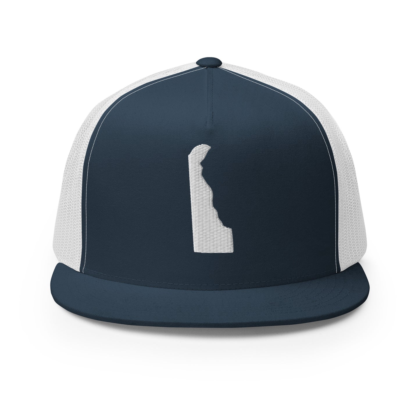 Delaware State Silhouette High 5 Panel A-Frame Snapback Trucker Hat