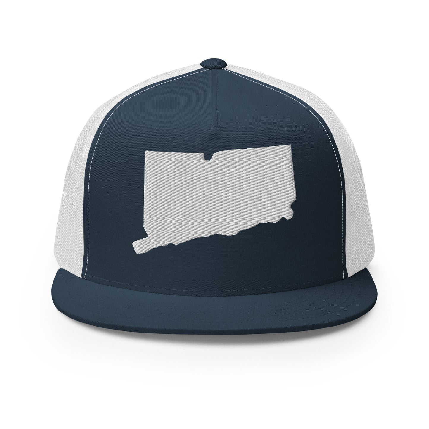 Connecticut State Silhouette High 5 Panel A-Frame Snapback Trucker Hat