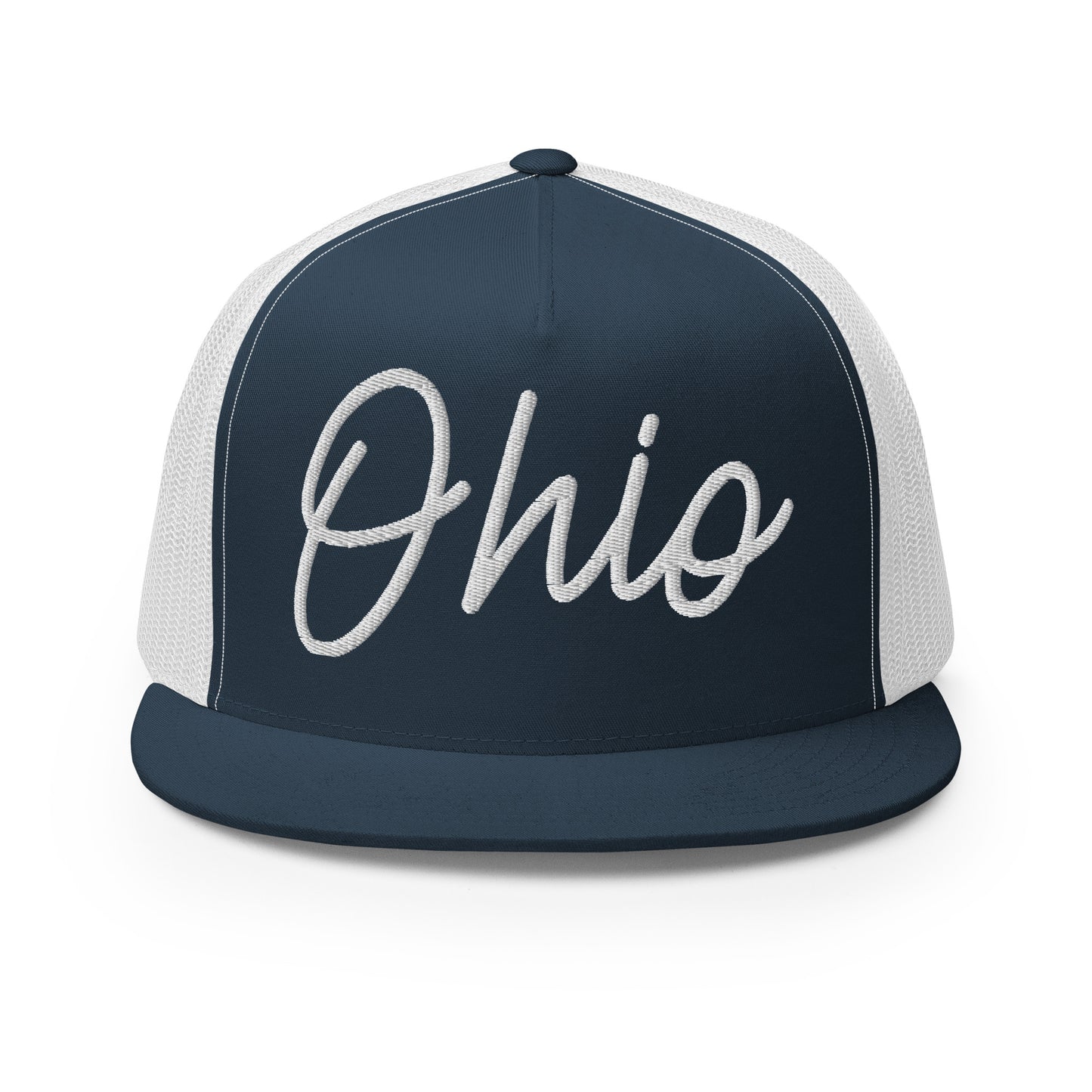 Ohio Retro Script High 5 Panel A-Frame Snapback Trucker Hat
