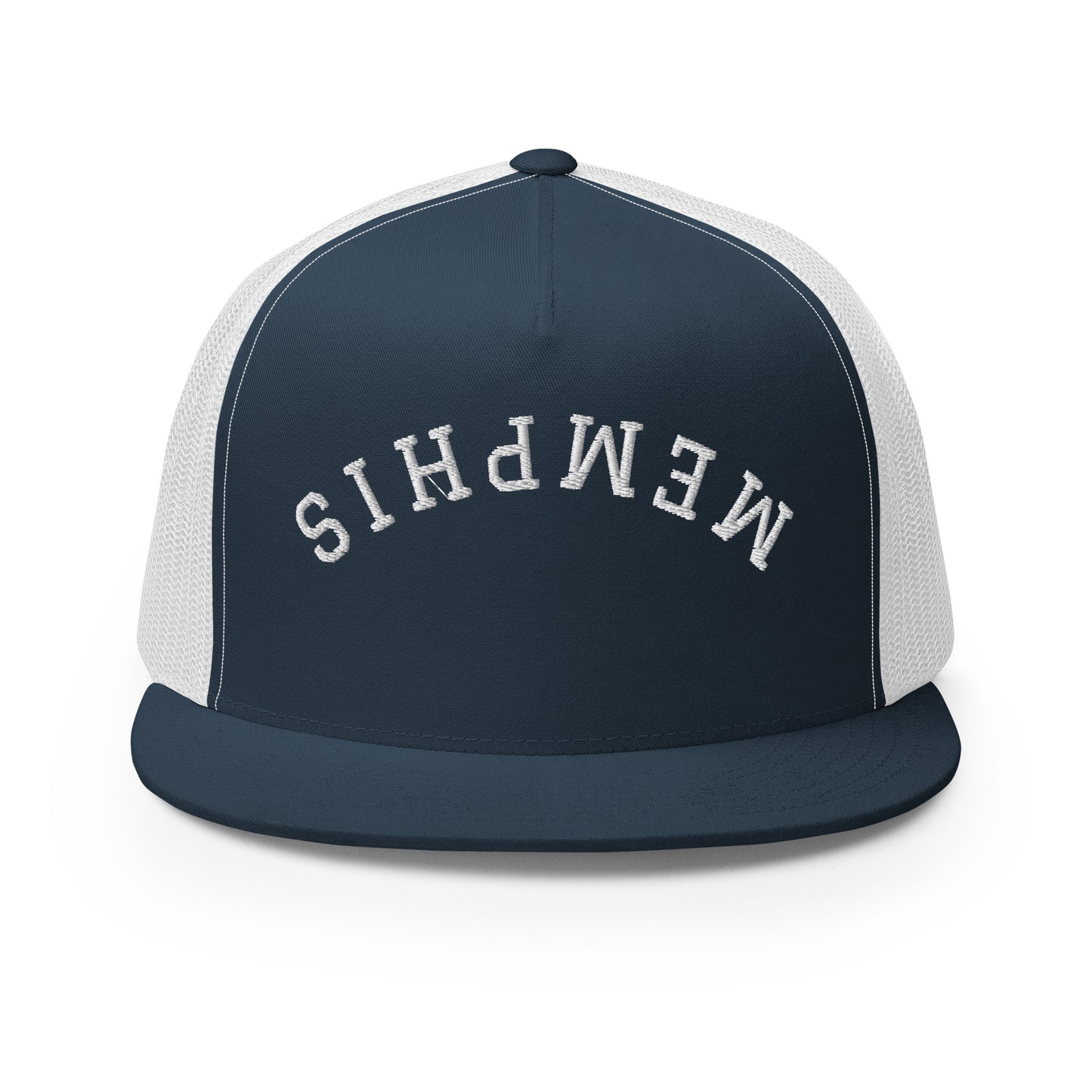 Memphis Upside Down Arch High 5 Panel A-Frame Snapback Trucker Hat