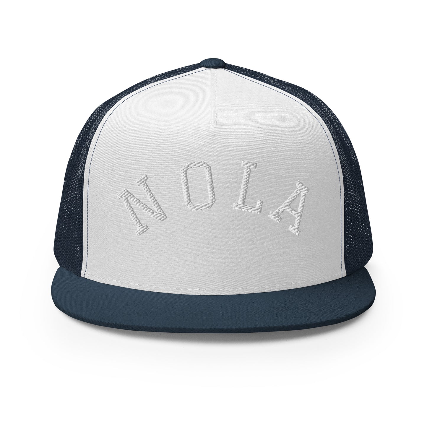 New Orleans Arch High 5 Panel A-Frame Snapback Trucker Hat