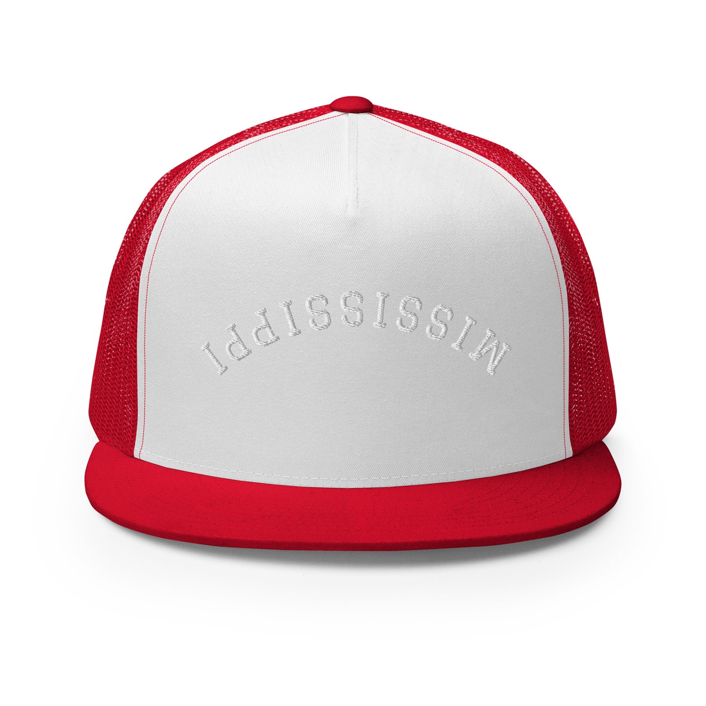 Mississippi Upside Down Arch High 5 Panel A-Frame Snapback Trucker Hat
