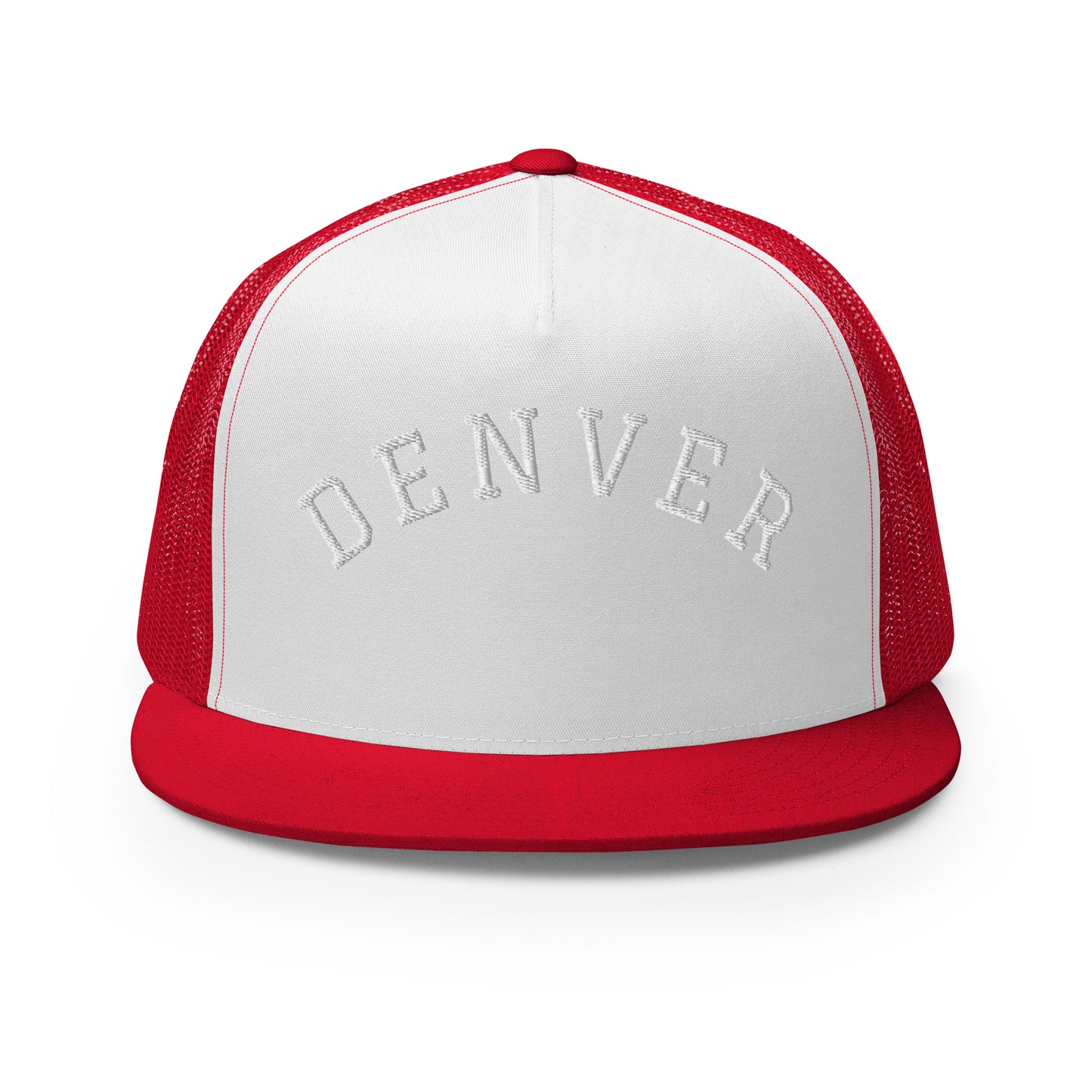 Denver Arch High 5 Panel A-Frame Snapback Trucker Hat