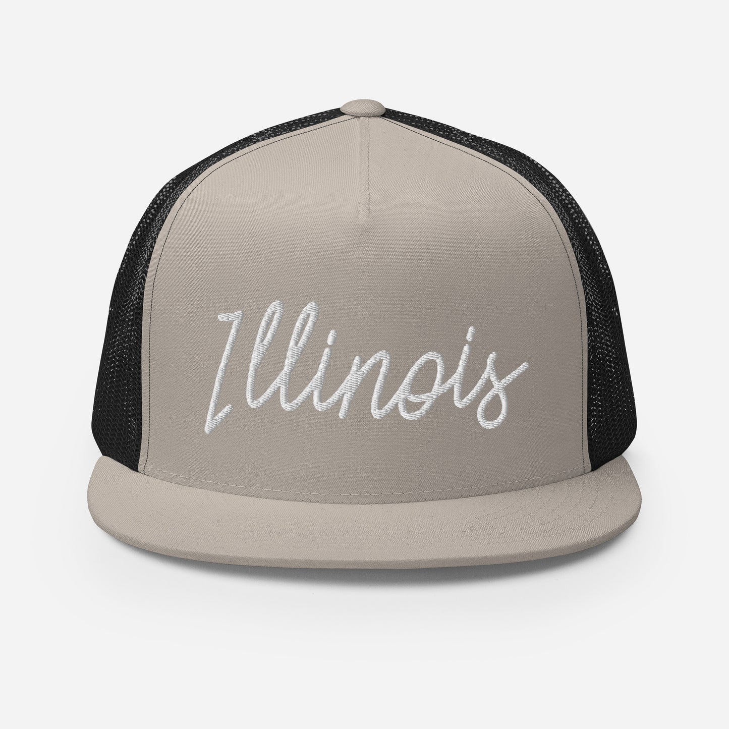 Illinois Retro Script High 5 Panel A-Frame Snapback Trucker Hat