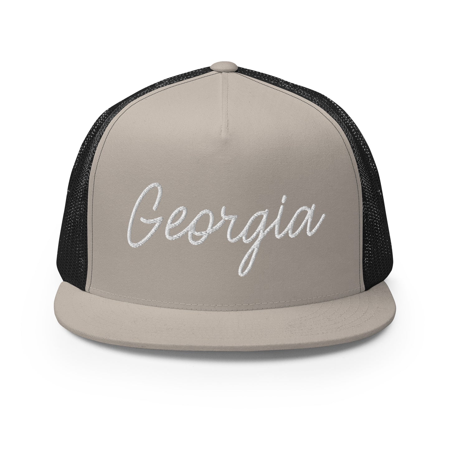 Georgia Retro Script High 5 Panel A-Frame Snapback Trucker Hat
