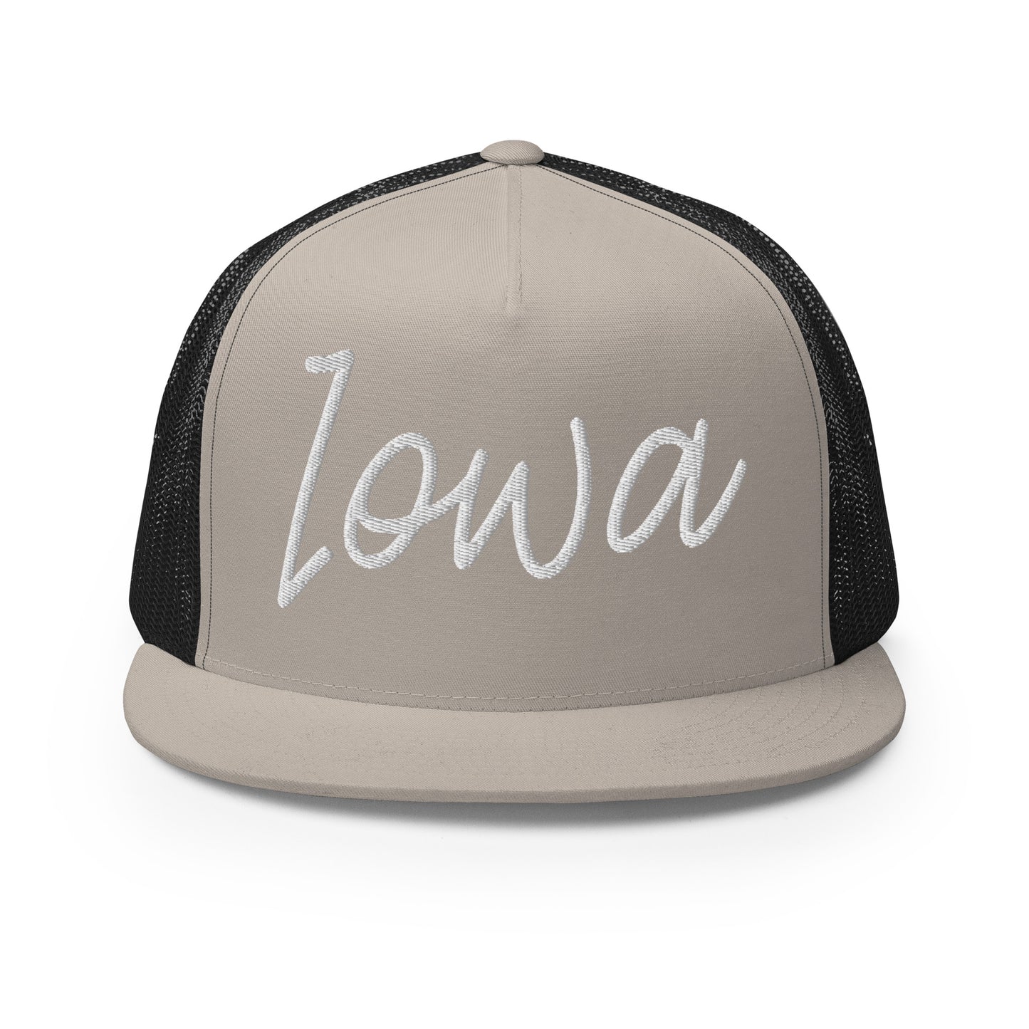 Iowa Retro Script High 5 Panel A-Frame Snapback Trucker Hat