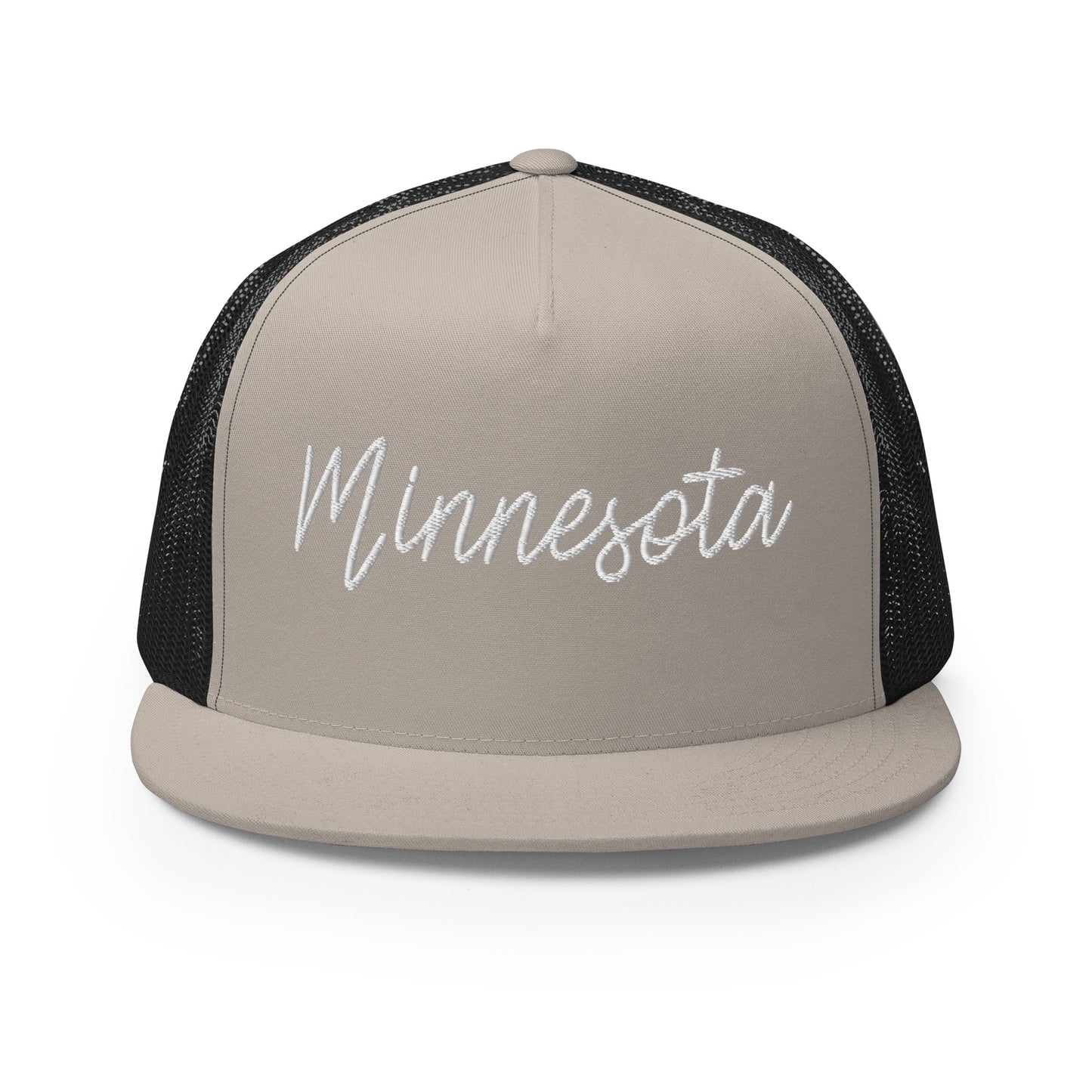 Minnesota Retro Script High 5 Panel A-Frame Snapback Trucker Hat