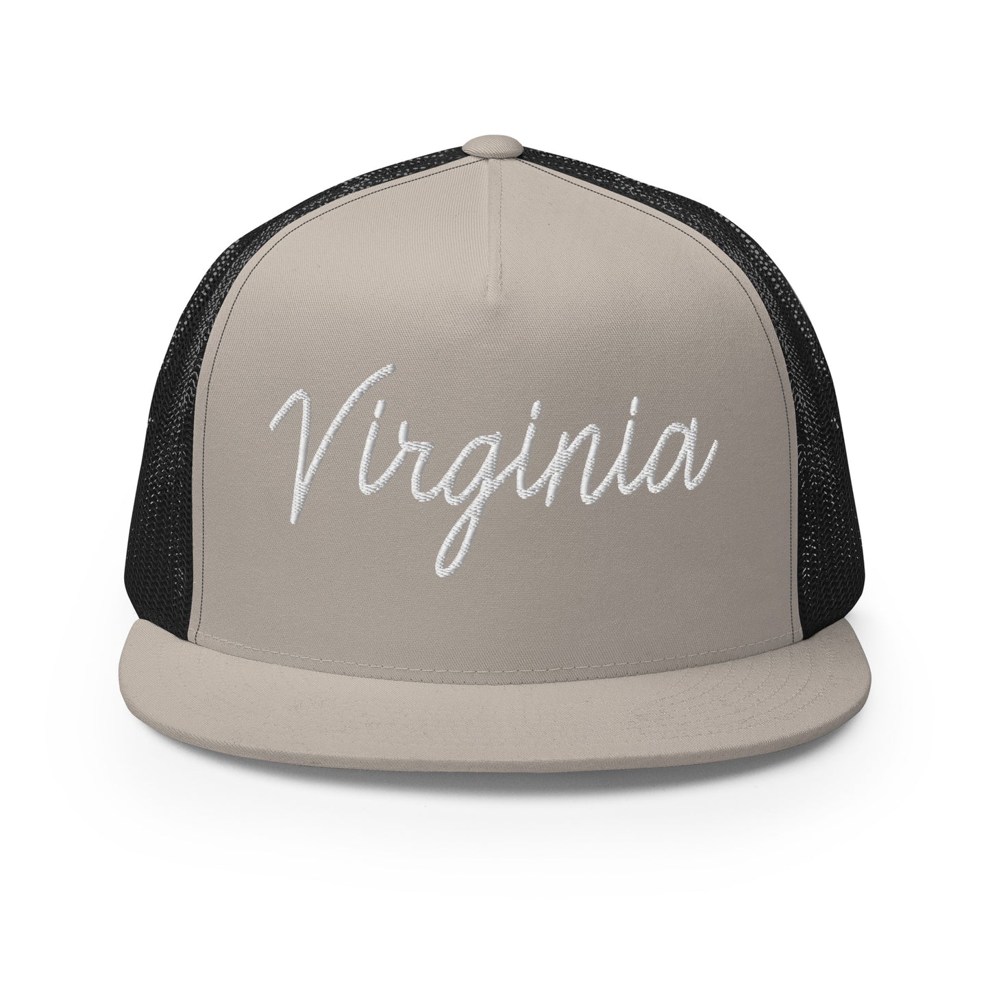 Virginia Retro Script High 5 Panel A-Frame Snapback Trucker Hat