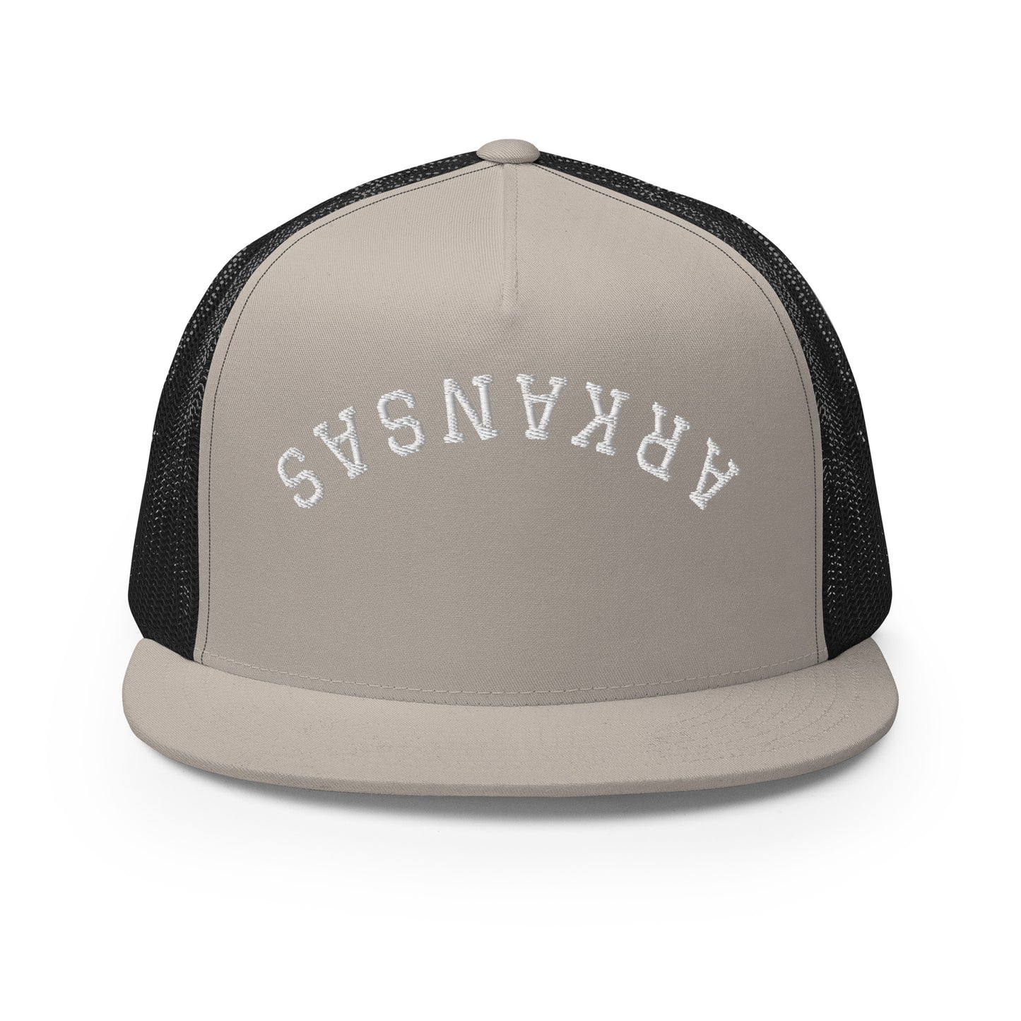 Arkansas Upside Down Arch High 5 Panel A-Frame Snapback Trucker Hat