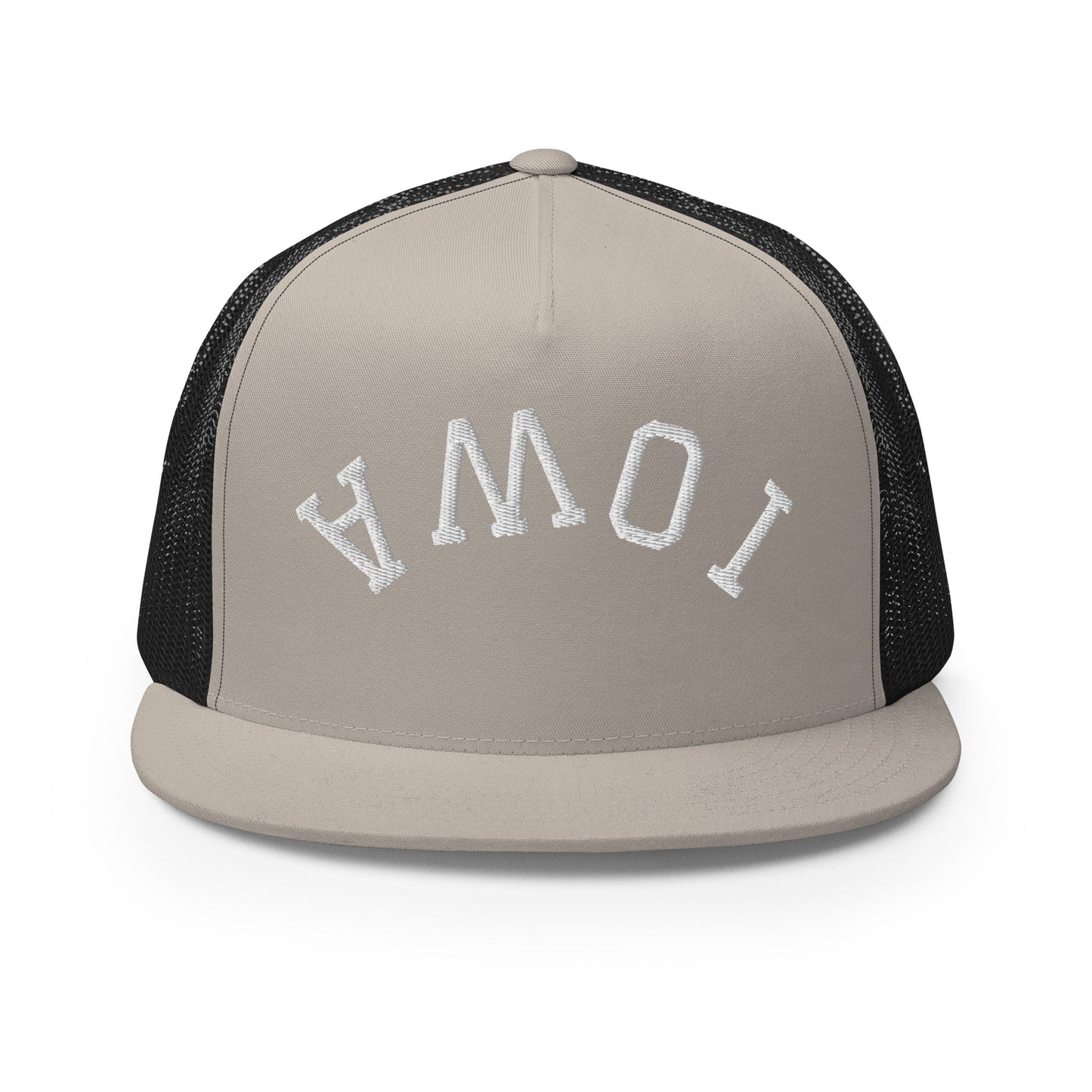 Iowa Upside Down Arch High 5 Panel A-Frame Snapback Trucker Hat