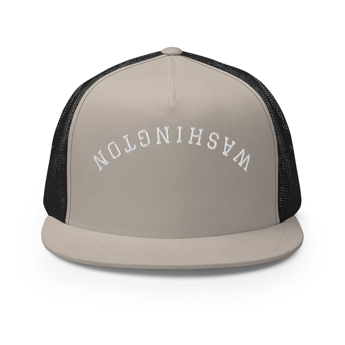 Washington Upside Down Arch High 5 Panel A-Frame Snapback Trucker Hat