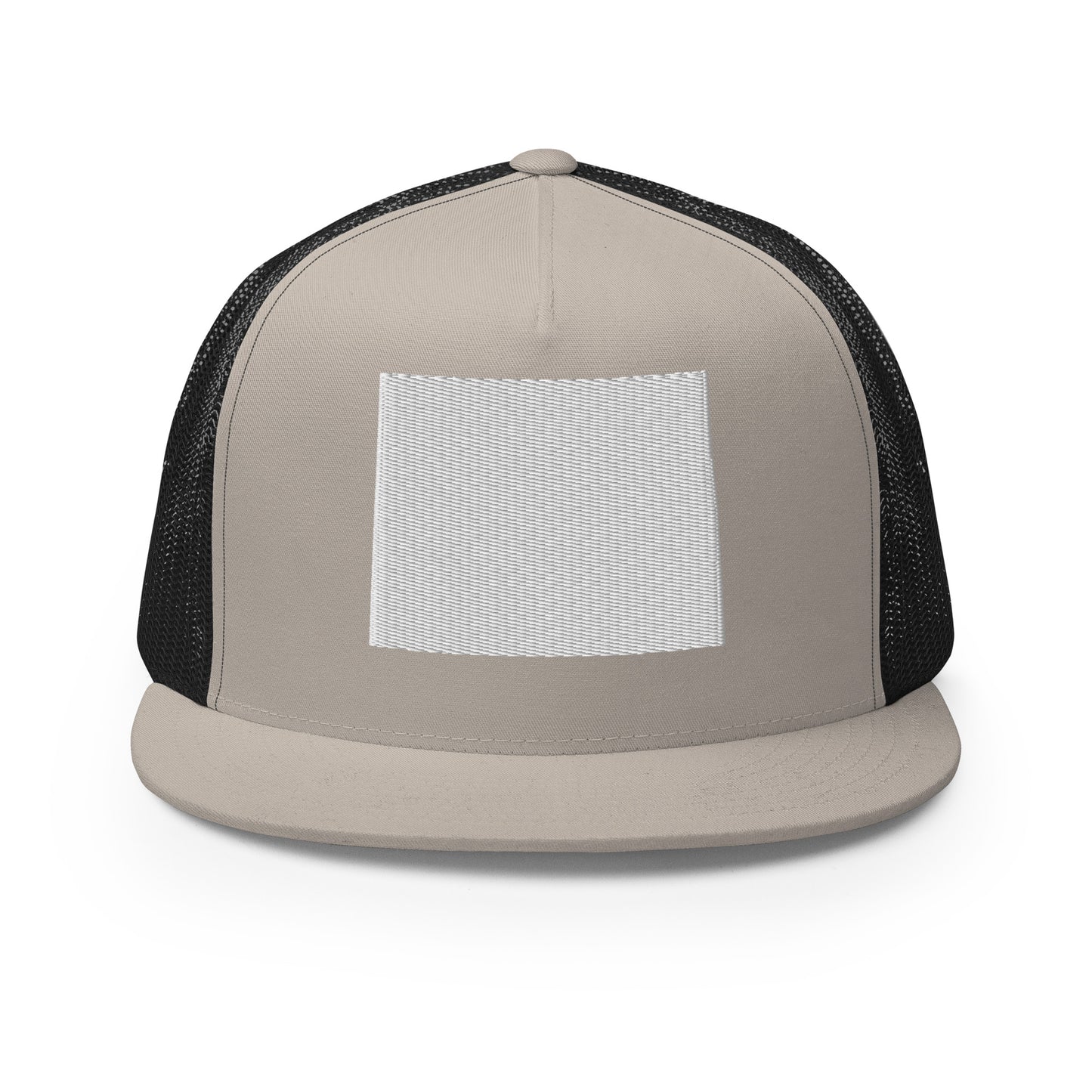 Wyoming State Silhouette High 5 Panel A-Frame Snapback Trucker Hat