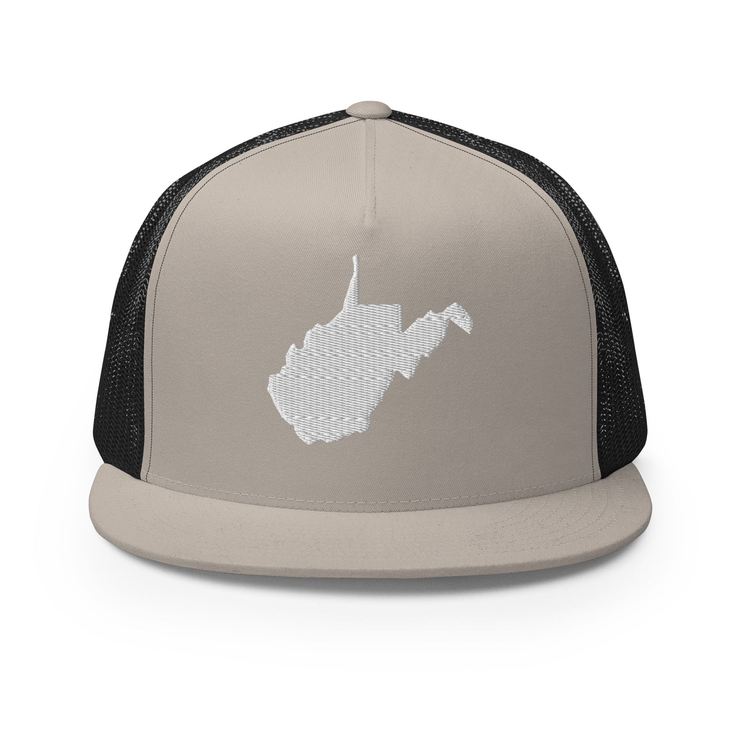 West Virginia State Silhouette High 5 Panel A-Frame Snapback Trucker Hat