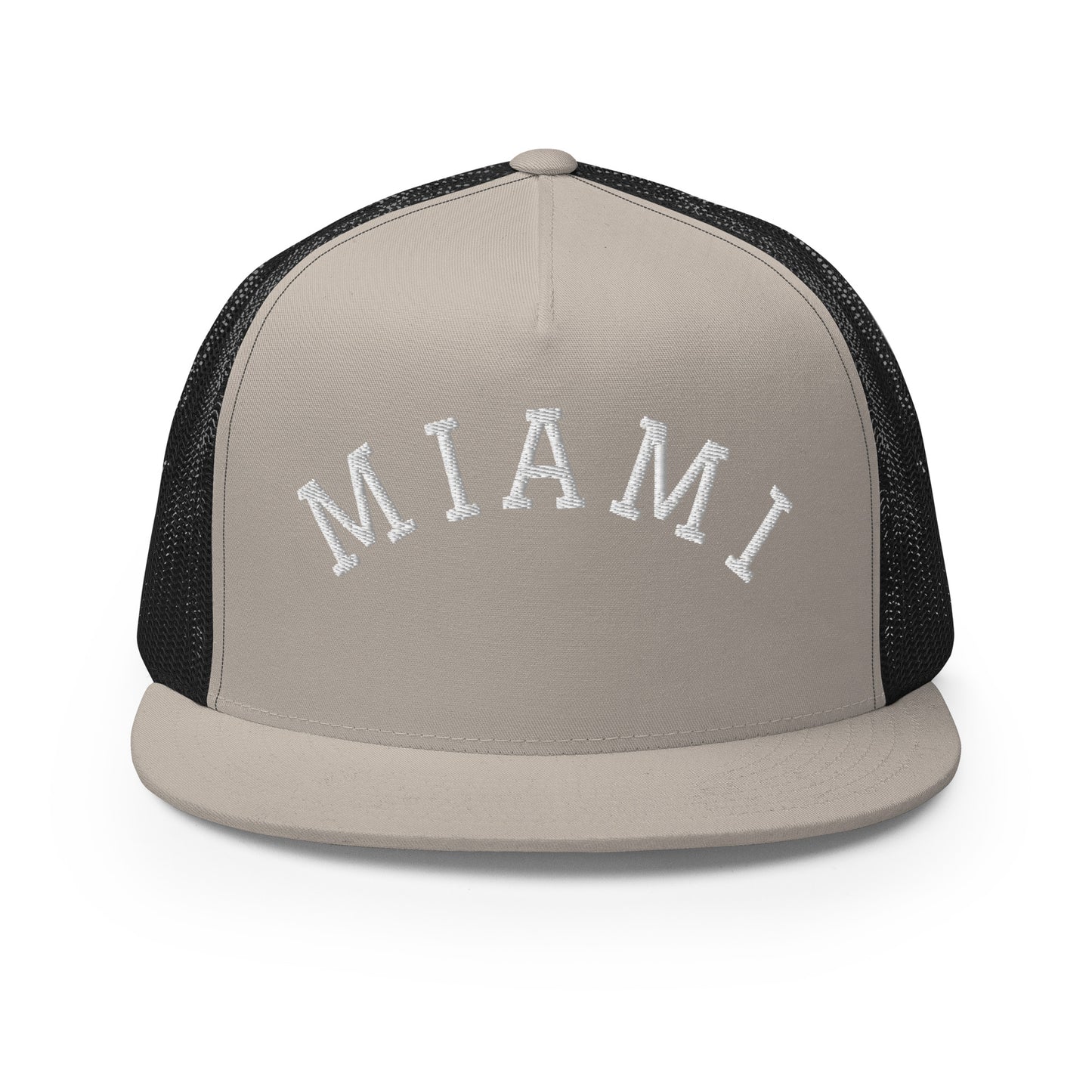 Miami Arch High 5 Panel A-Frame Snapback Trucker Hat