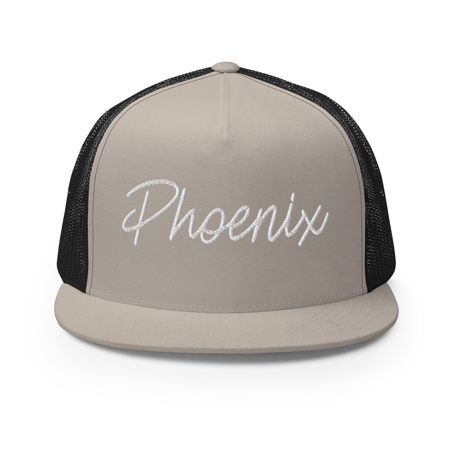 Phoenix Retro Script High 5 Panel A-Frame Snapback Trucker Hat