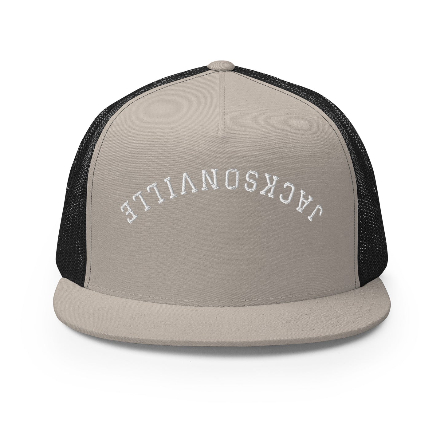 Jacksonville Upside Down Arch High 5 Panel A-Frame Snapback Trucker Hat
