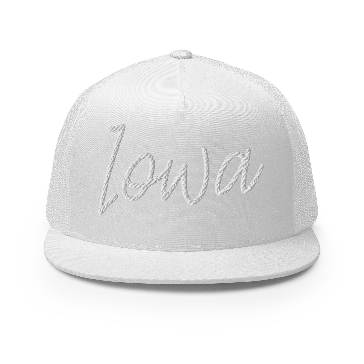 Iowa Retro Script High 5 Panel A-Frame Snapback Trucker Hat