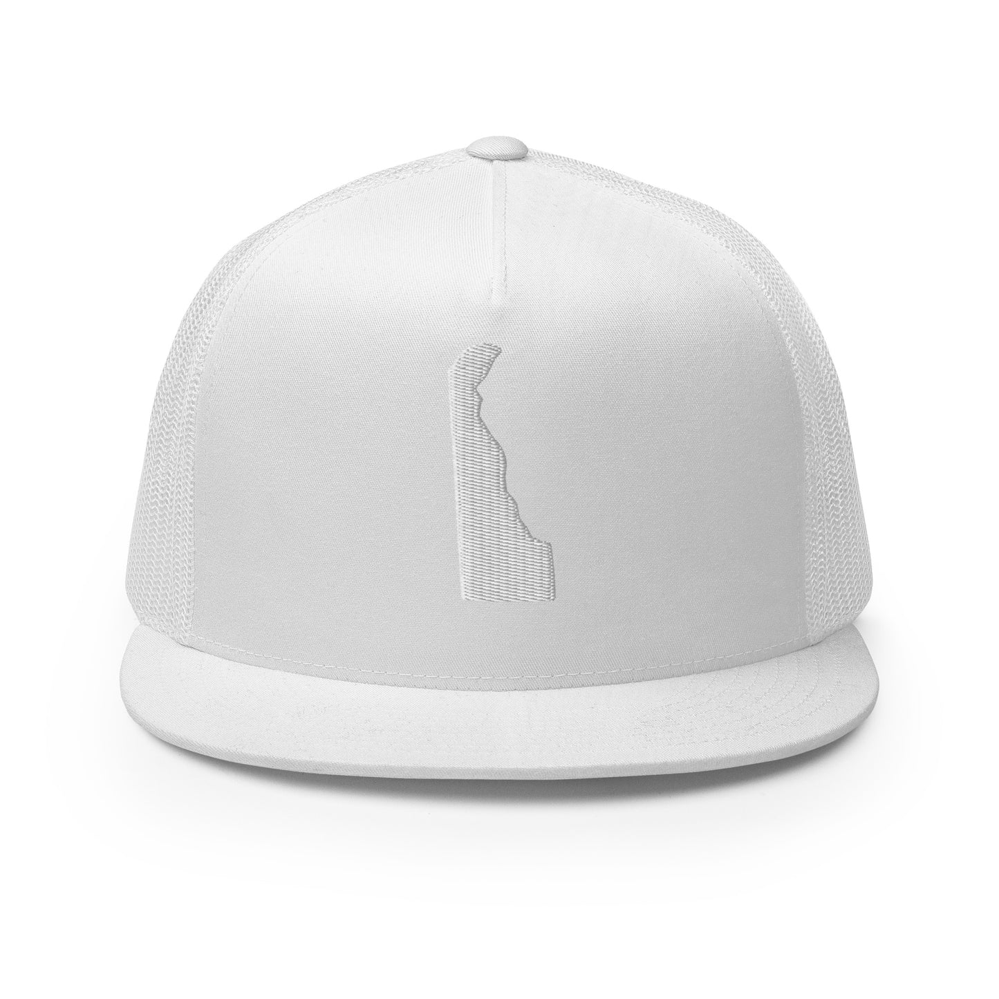 Delaware State Silhouette High 5 Panel A-Frame Snapback Trucker Hat
