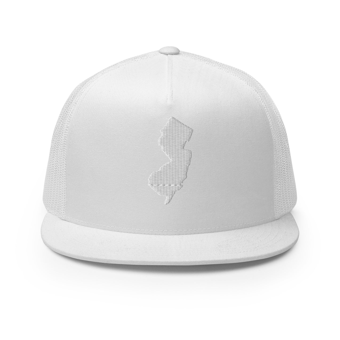New Jersey State Silhouette High 5 Panel A-Frame Snapback Trucker Hat