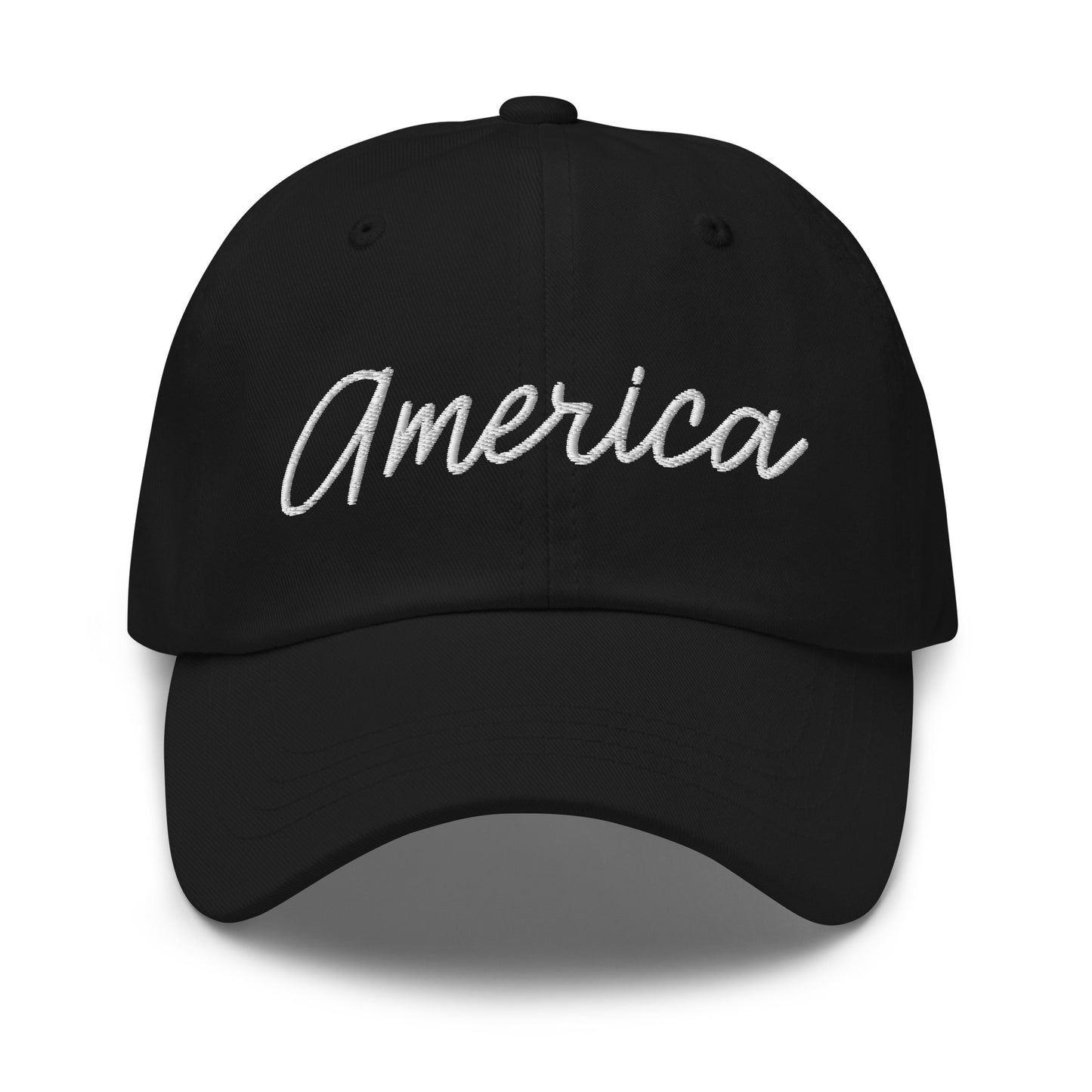 United States USA "America" Retro Script Dad Hat
