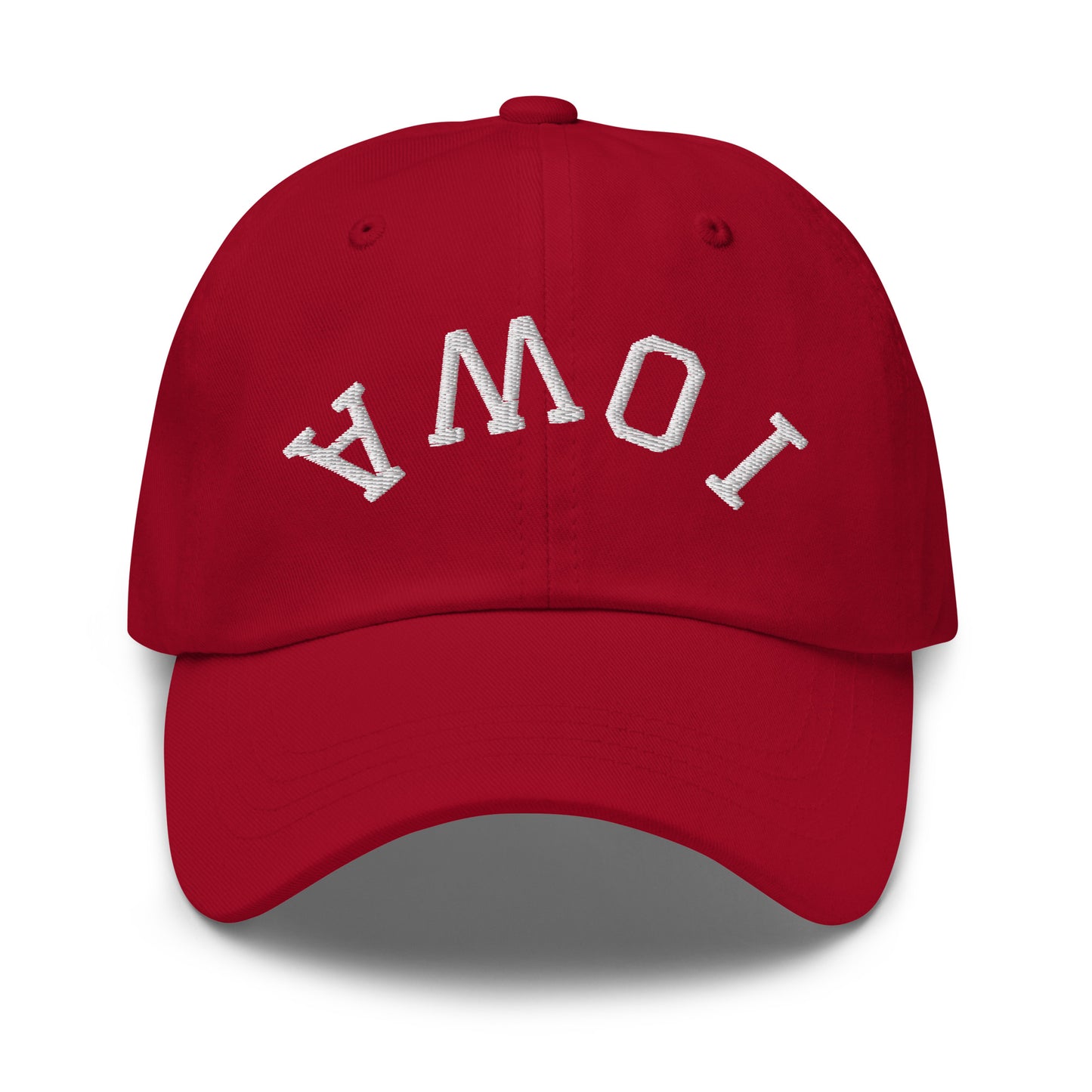 Iowa Upside Down Arch Dad Hat
