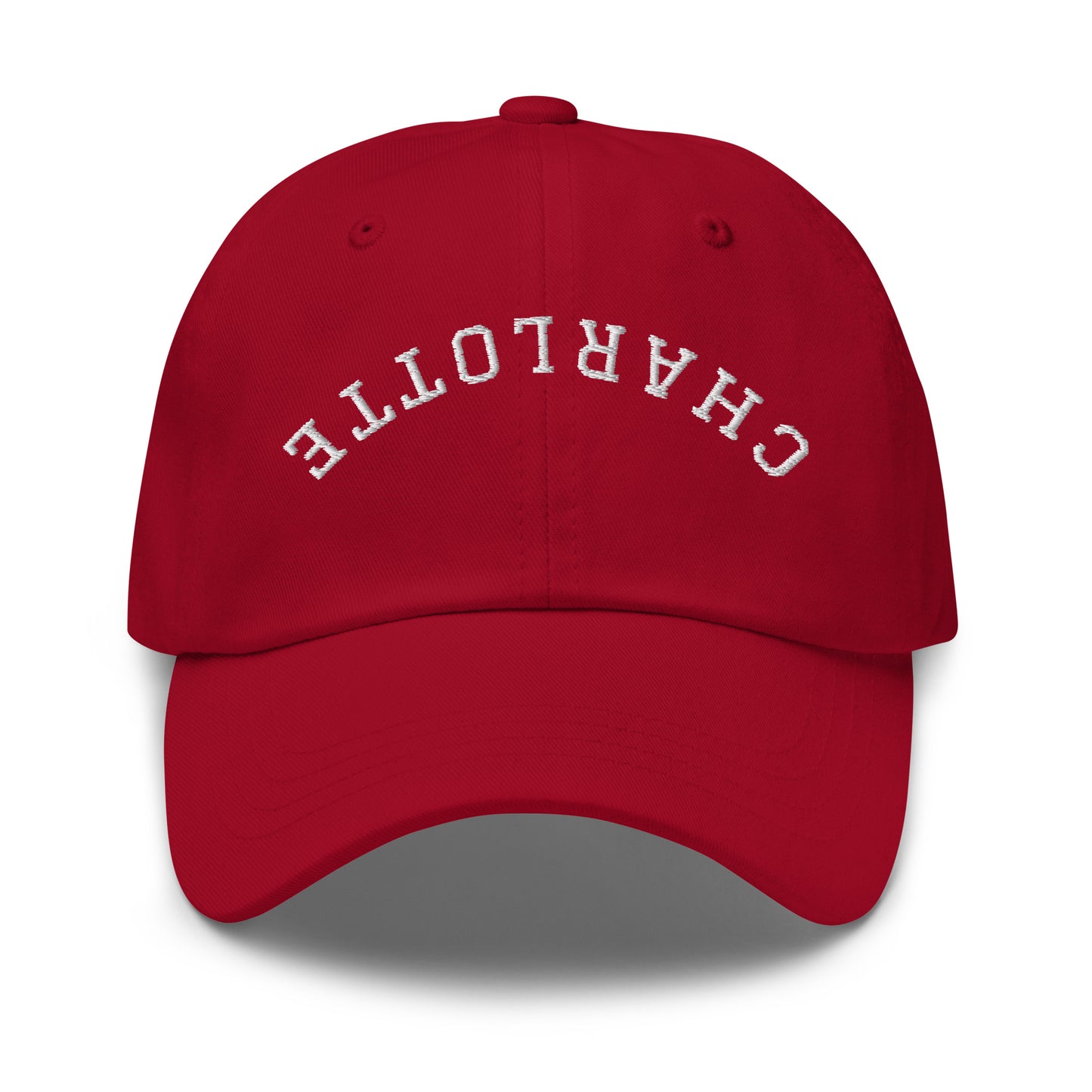 Charlotte Upside Down Arch Dad Hat