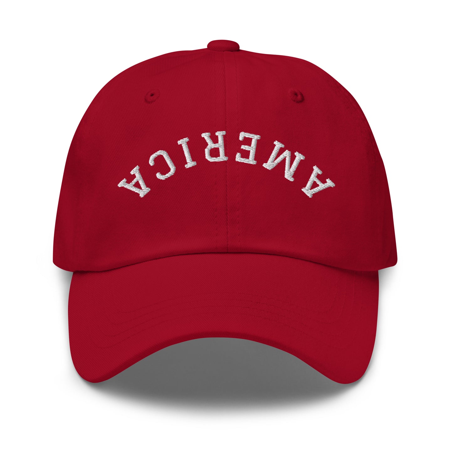 United States USA "America" Upside Down Arch Dad Hat