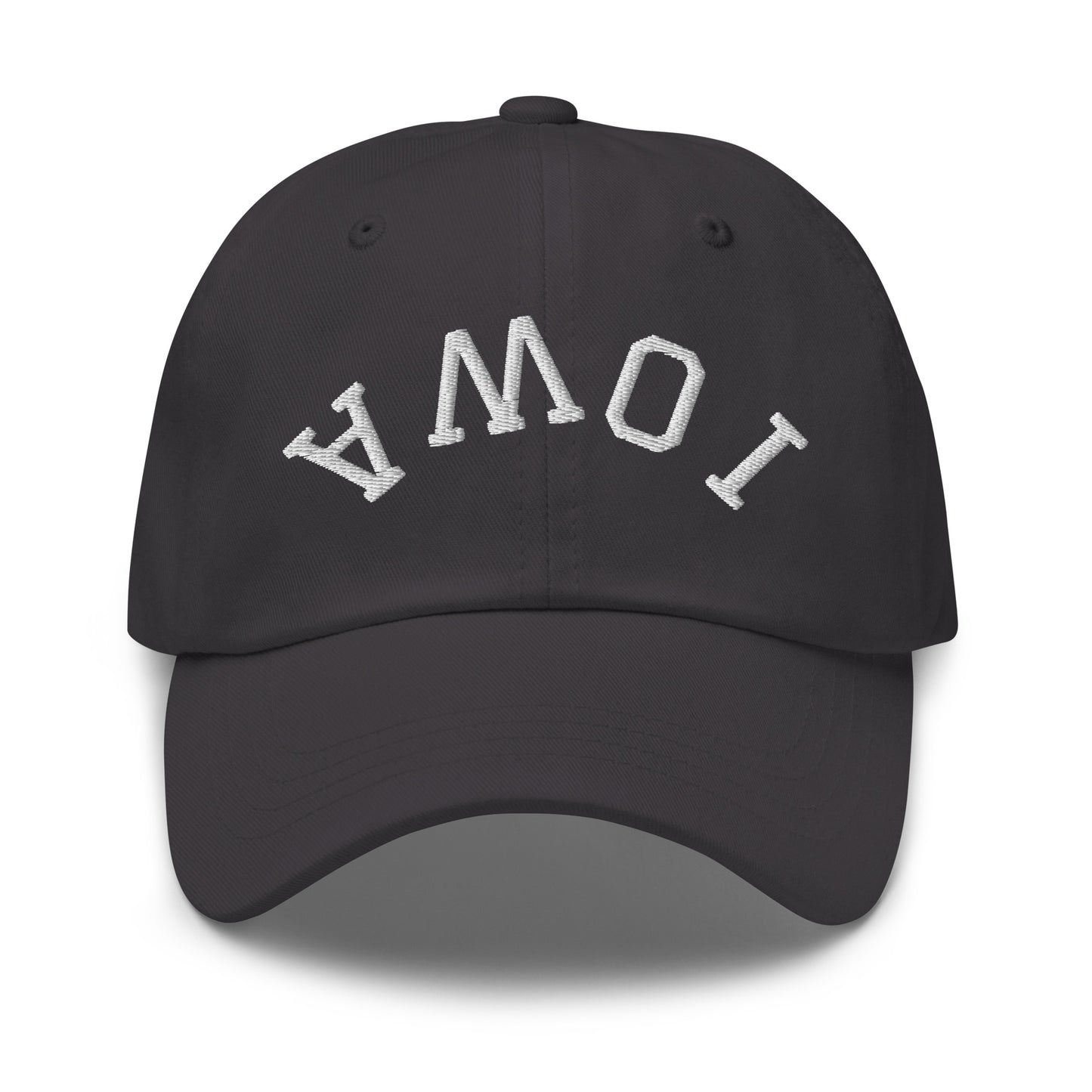 Iowa Upside Down Arch Dad Hat