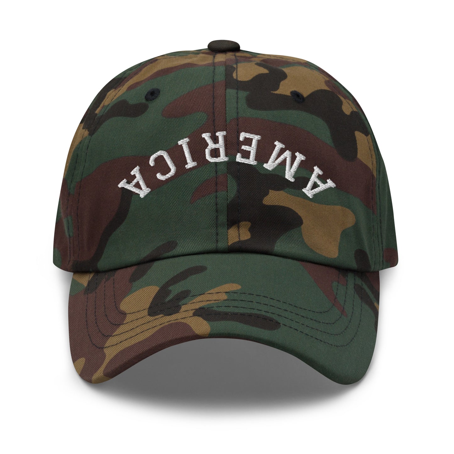 United States USA "America" Upside Down Arch Dad Hat