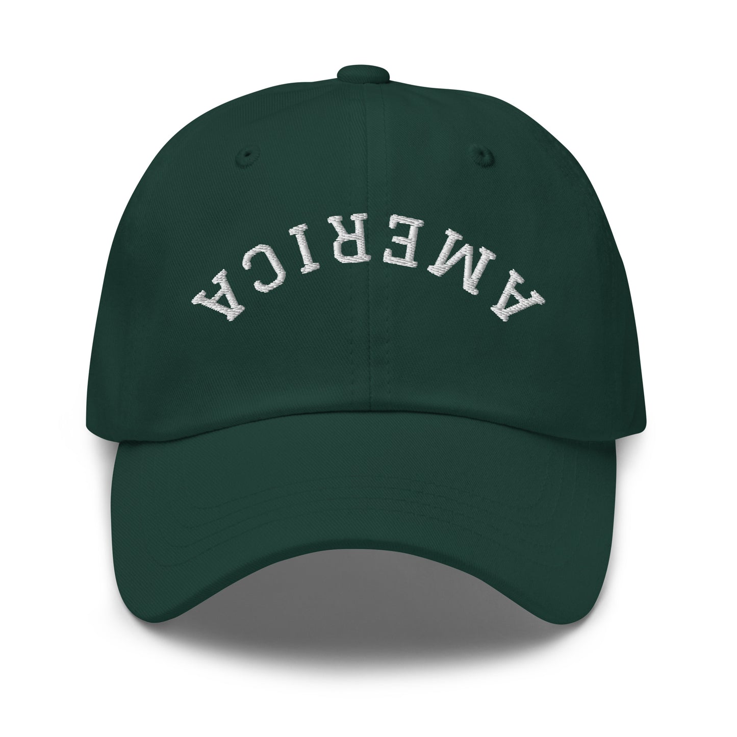 United States USA "America" Upside Down Arch Dad Hat