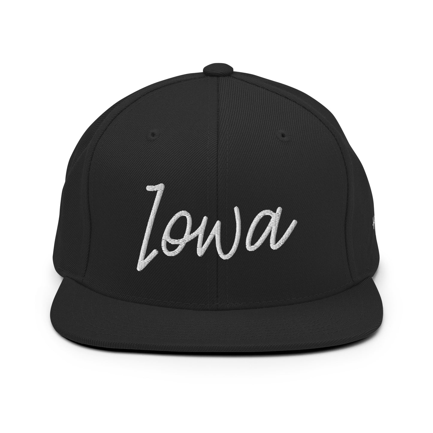 Iowa Retro Script 6 Panel Snapback Hat