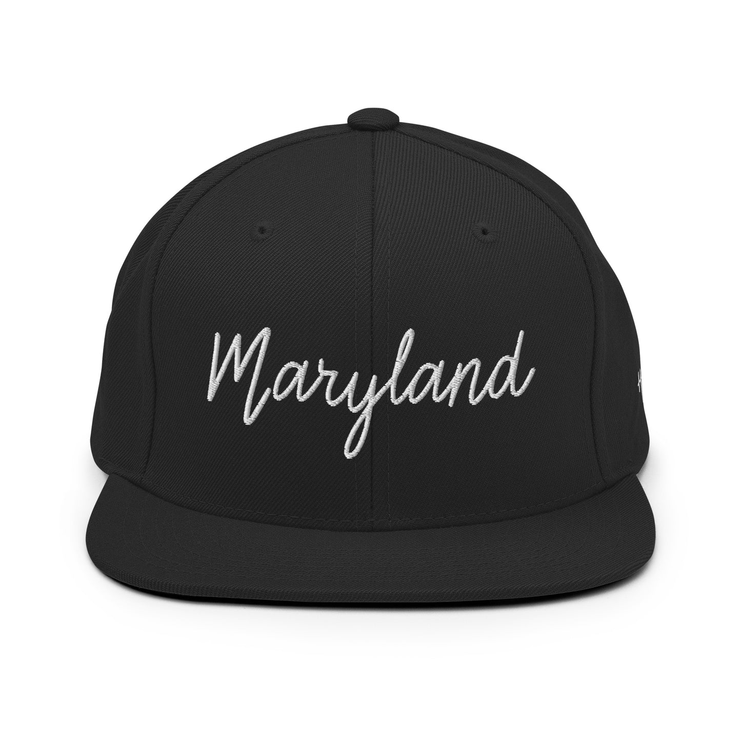 Maryland Retro Script 6 Panel Snapback Hat
