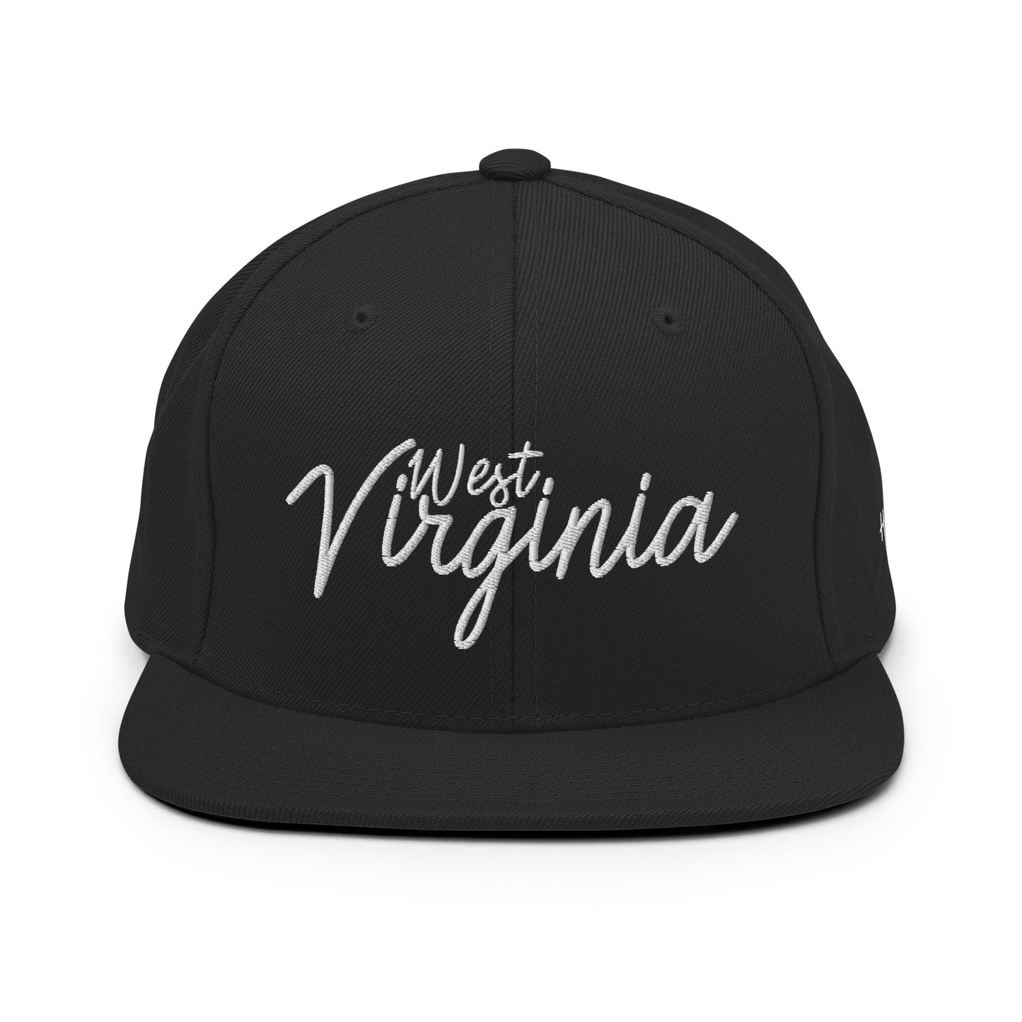 West Virginia Retro Script 6 Panel Snapback Hat
