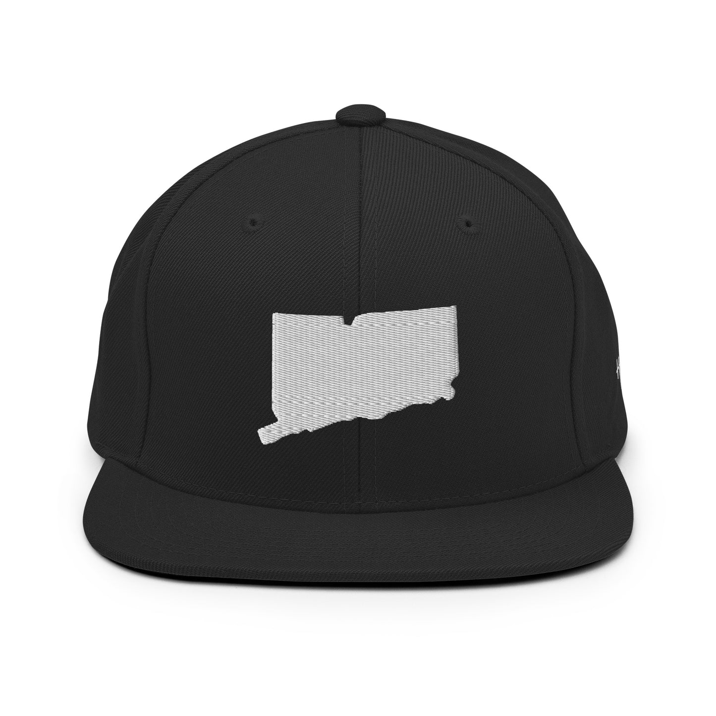 Connecticut State Silhouette 6 Panel Snapback Hat
