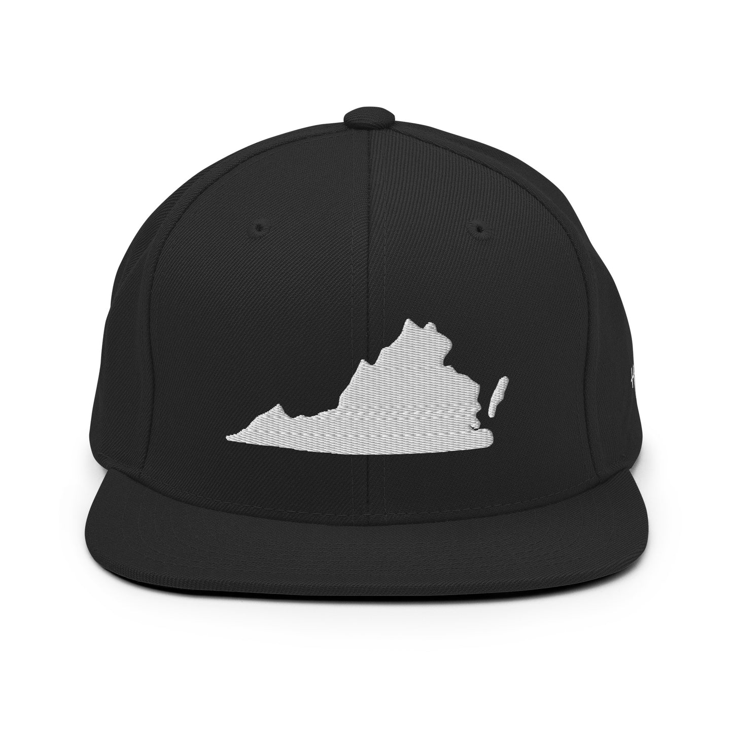 Virginia State Silhouette 6 Panel Snapback Hat