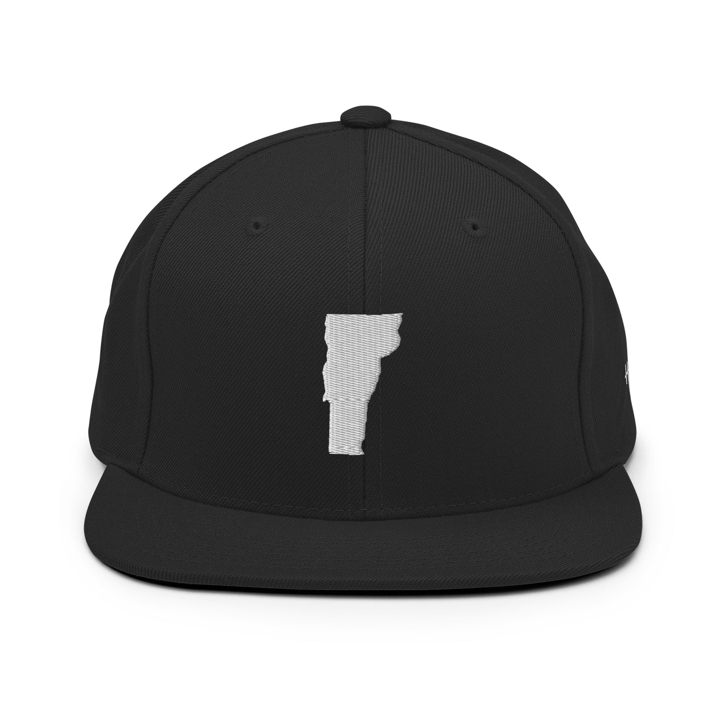Vermont State Silhouette 6 Panel Snapback Hat