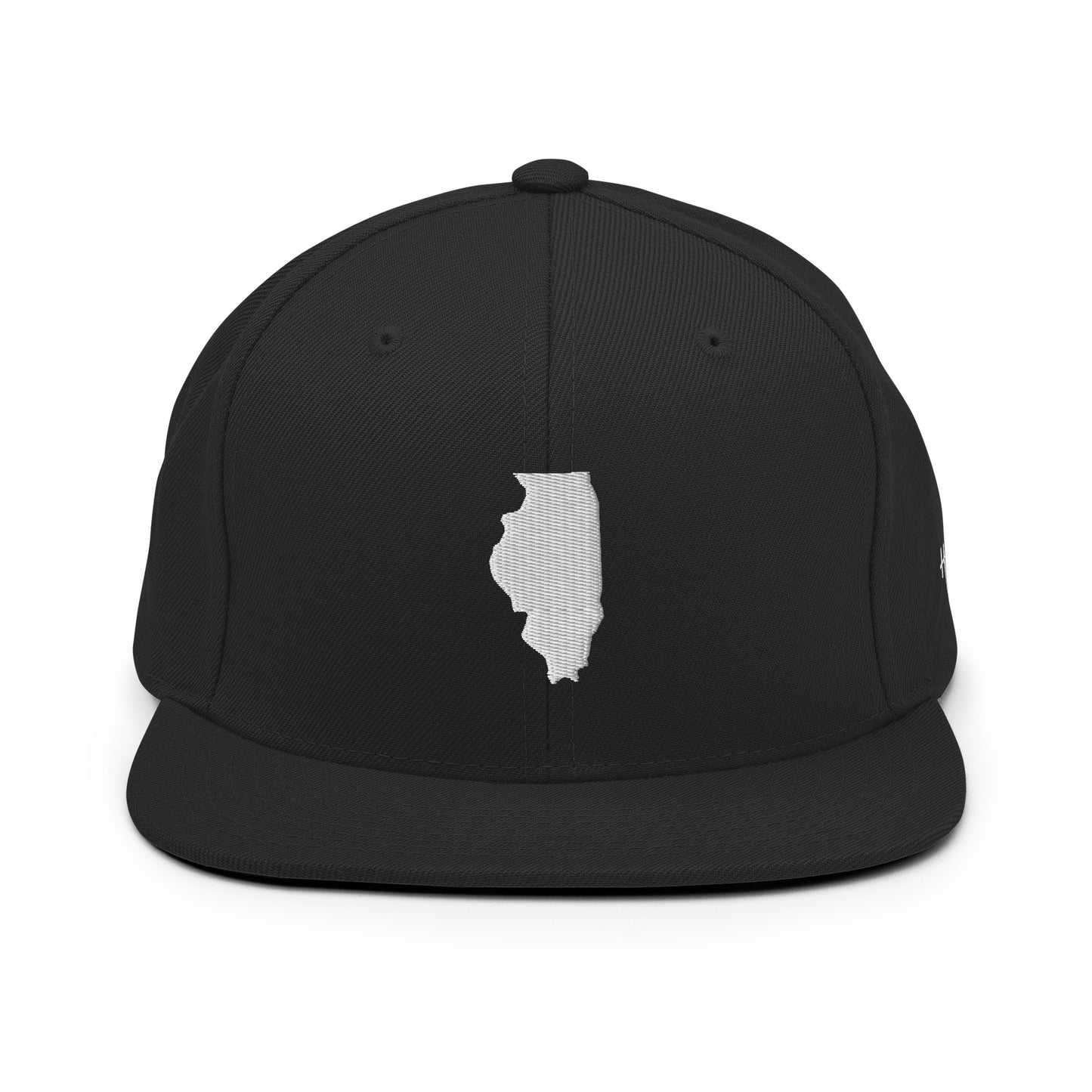 Illinois State Silhouette 6 Panel Snapback Hat
