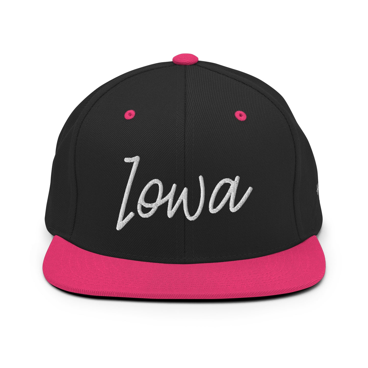 Iowa Retro Script 6 Panel Snapback Hat