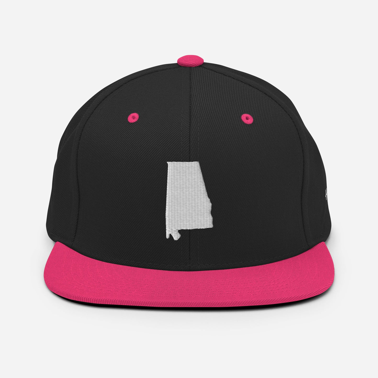 Alabama State Silhouette 6 Panel Snapback Hat