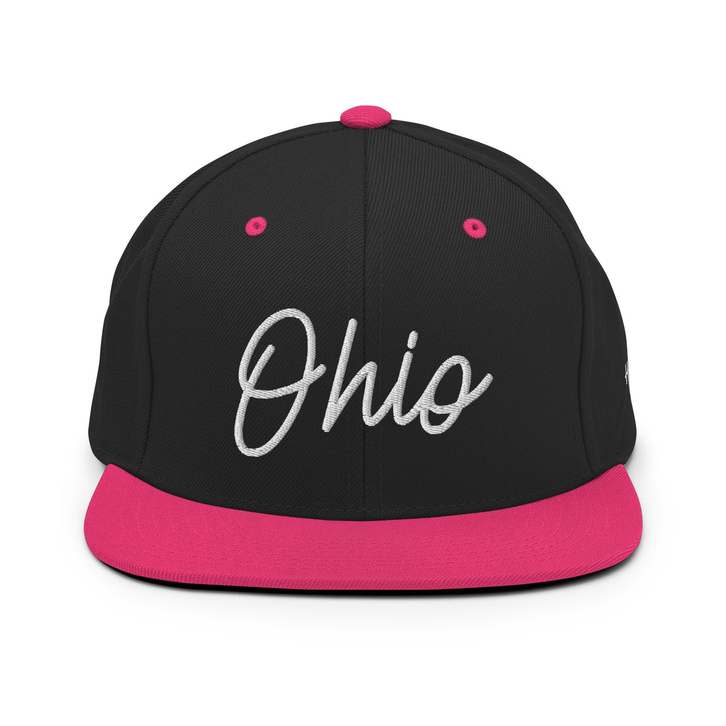 Ohio Retro Script 6 Panel Snapback Hat