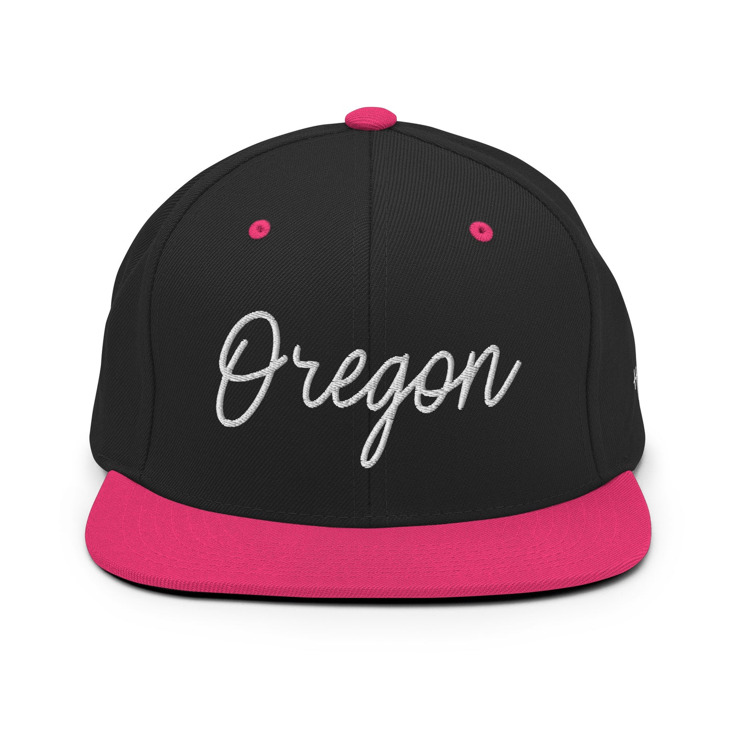 Oregon Retro Script 6 Panel Snapback Hat