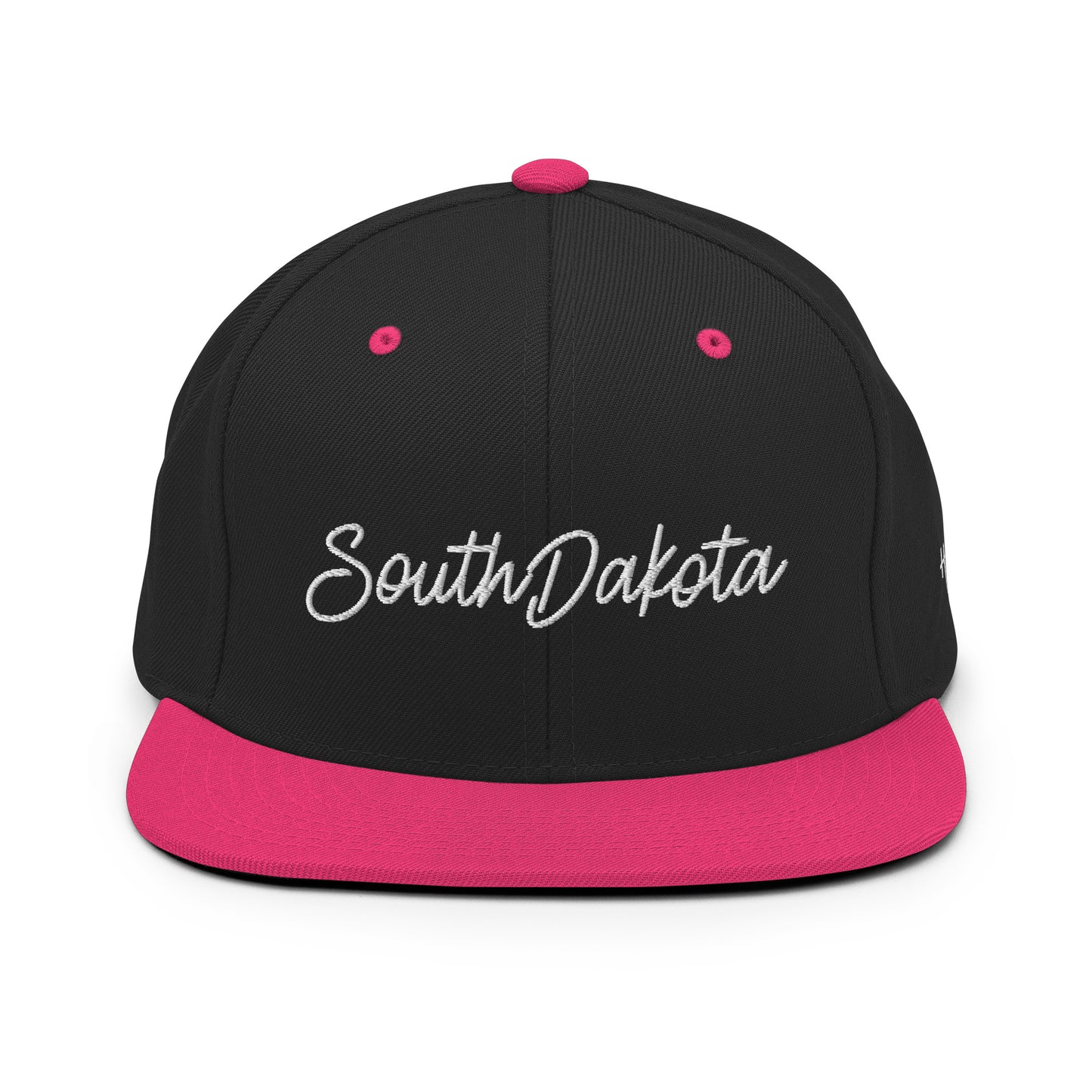 South Dakota Retro Script 6 Panel Snapback Hat