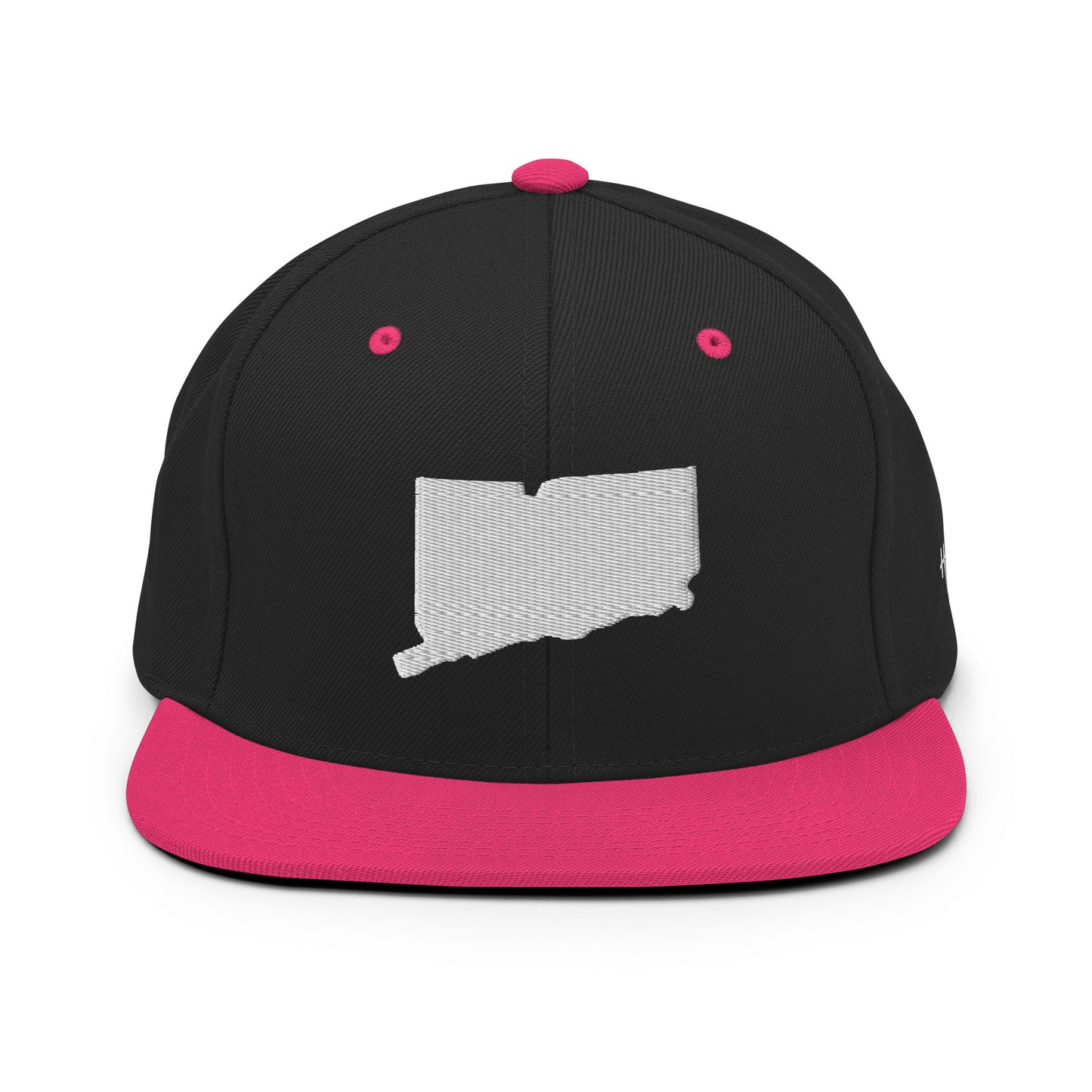 Connecticut State Silhouette 6 Panel Snapback Hat
