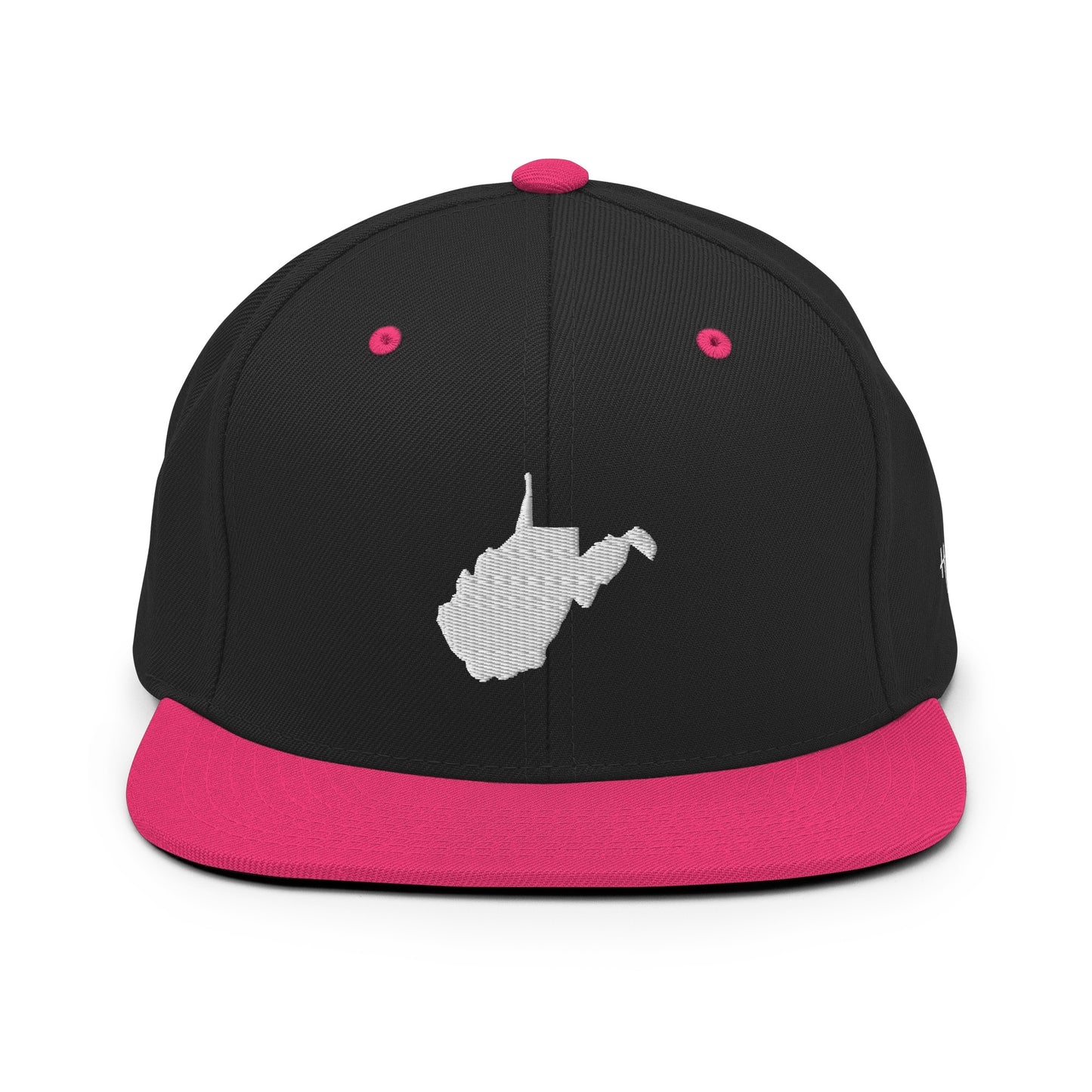 West Virginia State Silhouette 6 Panel Snapback Hat