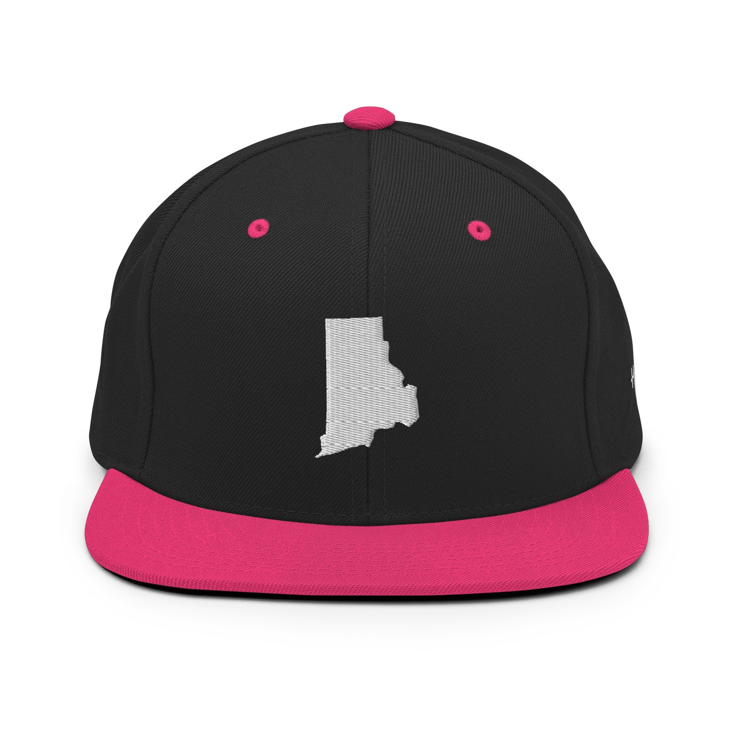 Rhode Island State Silhouette 6 Panel Snapback Hat